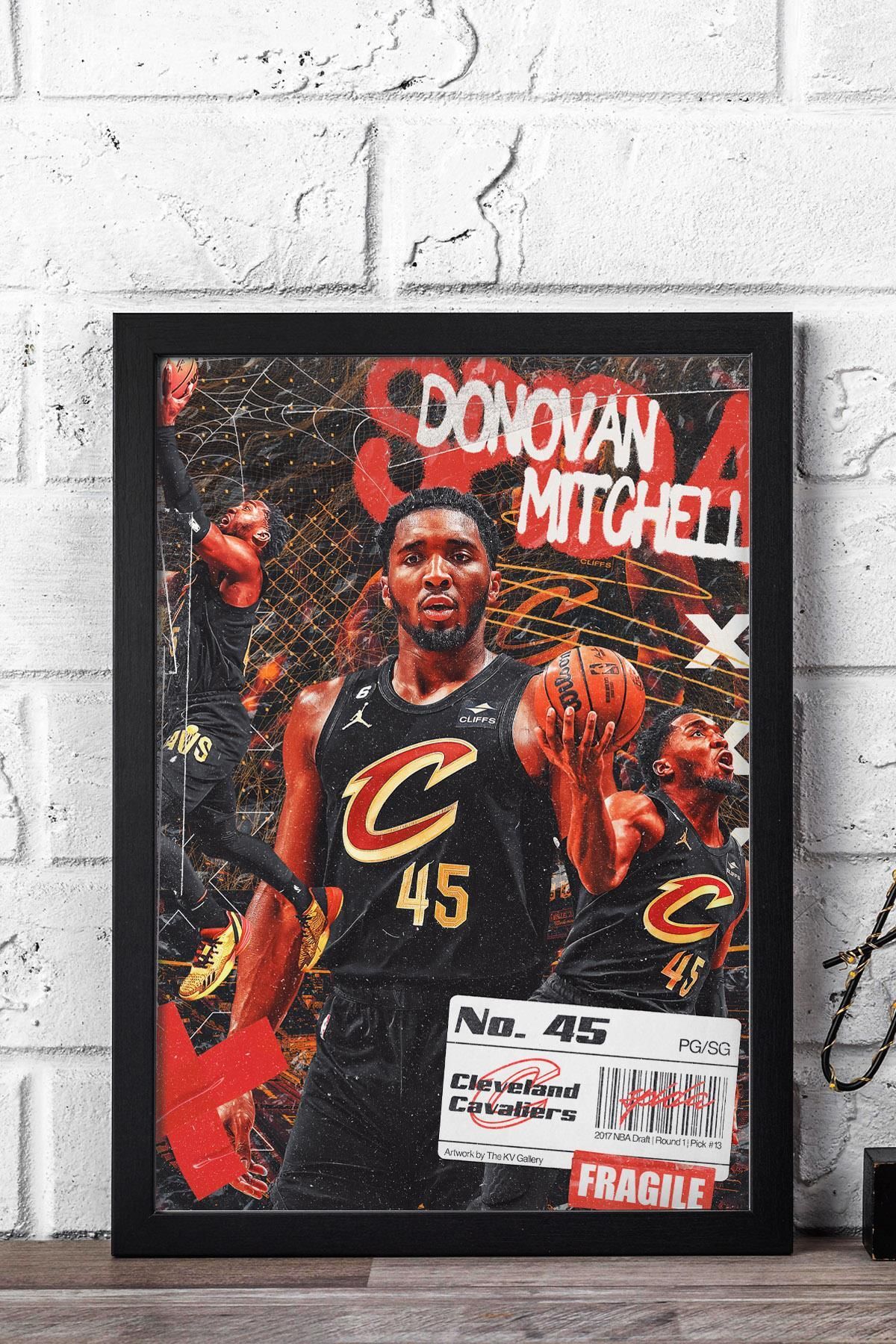Saturn Donovan Mitchell Çerçeveli Tablo - Basketbol NBA Posteri Tablo