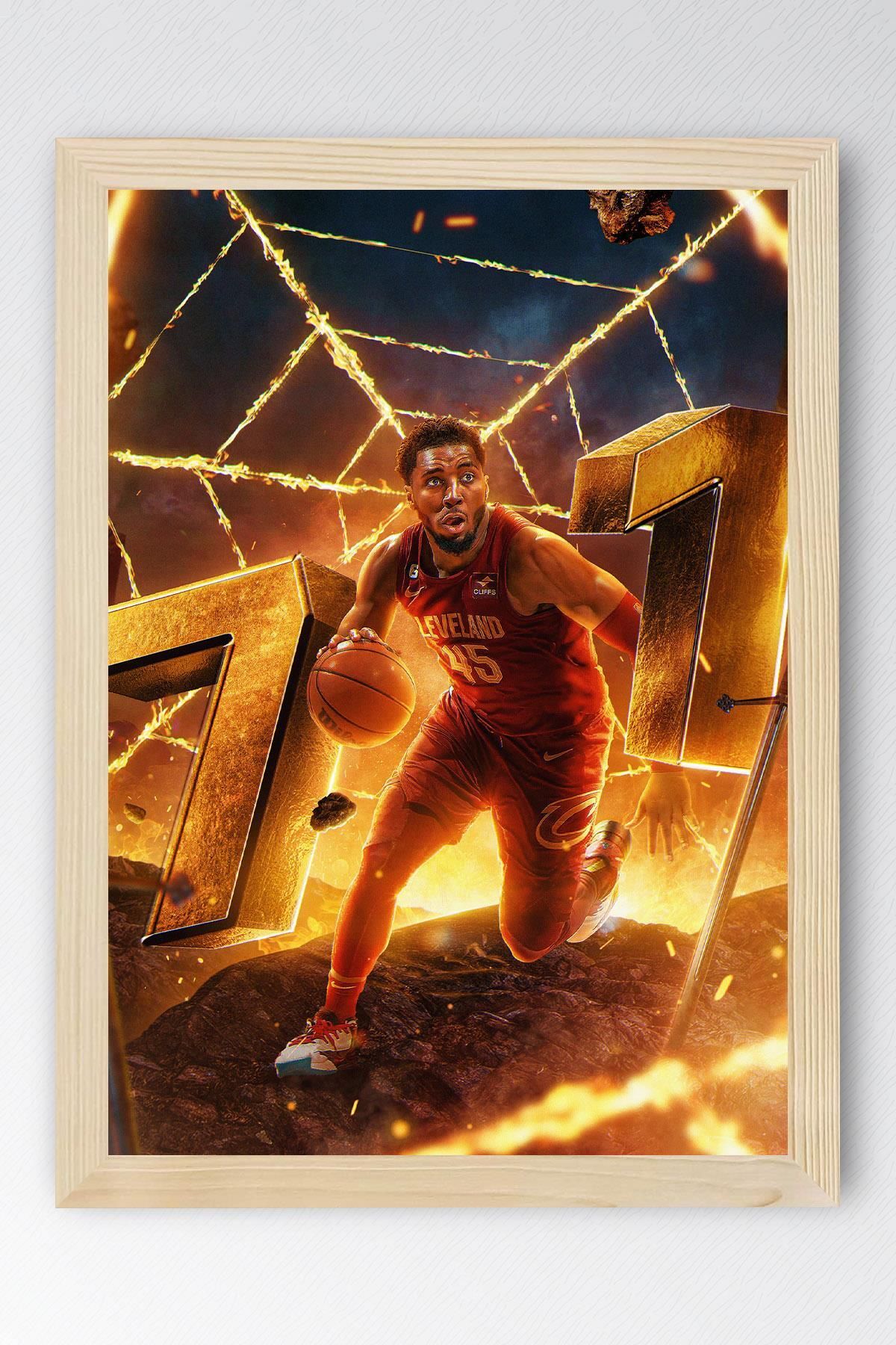 Saturn Donovan Mitchell Çerçeveli Tablo - Basketbol NBA Posteri Tablo