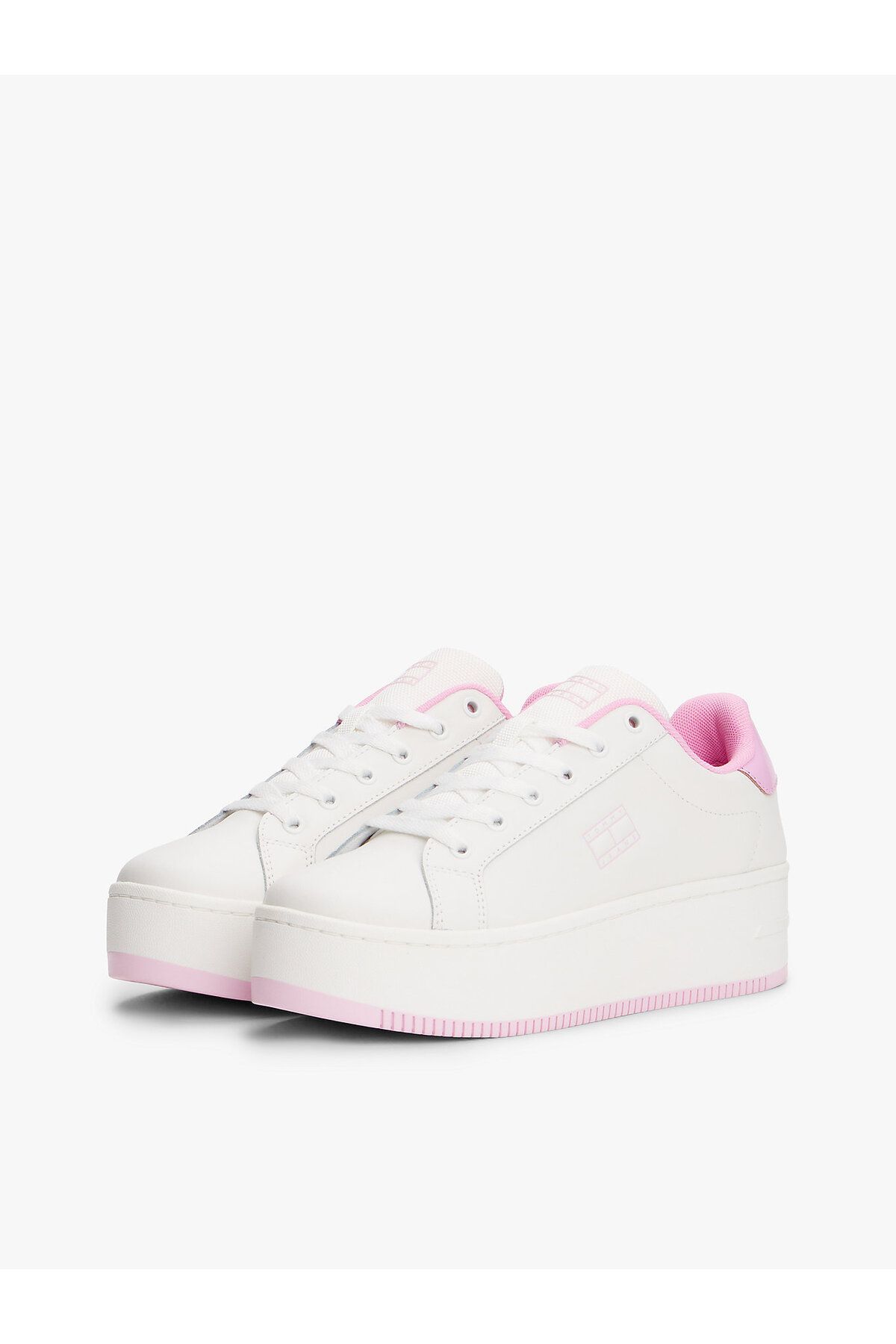 Tommy Hilfiger Fine Cleat Platform Trainers With Patent Leather