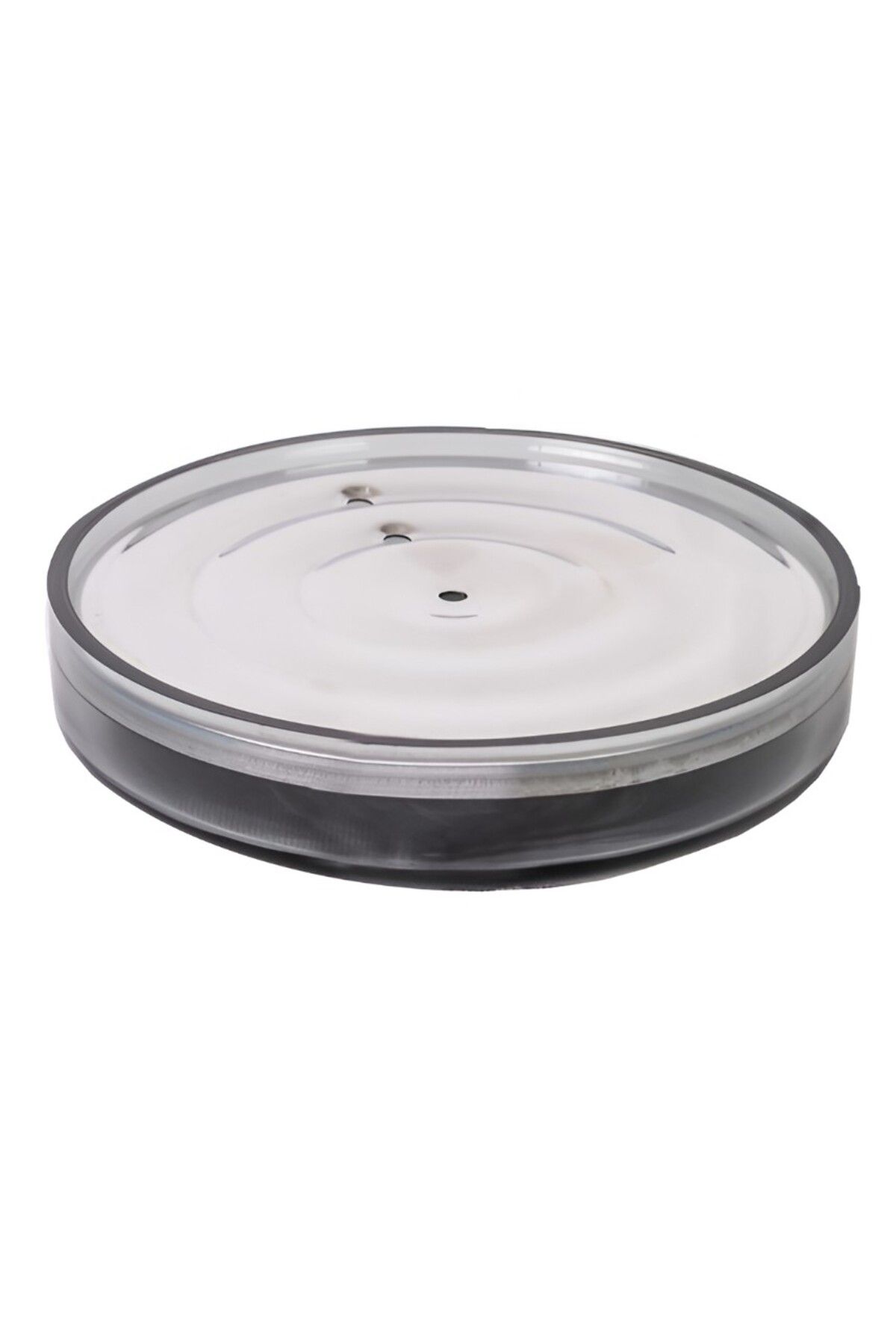 Prima Nova-Lima XL Elegant and Modern Design Round Plastic Soap Dish Transparent 1