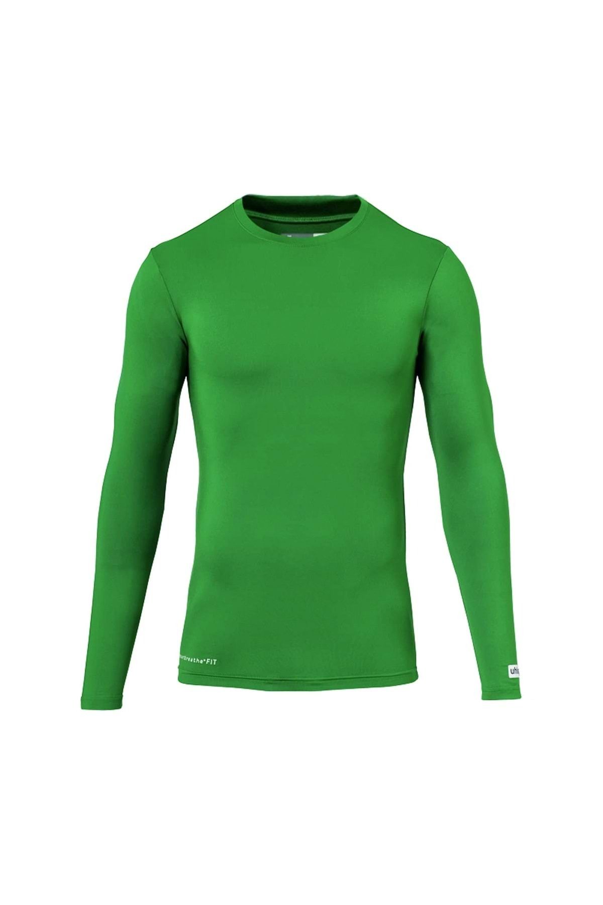 UHLSPORT İçlik Pro Likralı Uzun Kol - Yeşil - XL