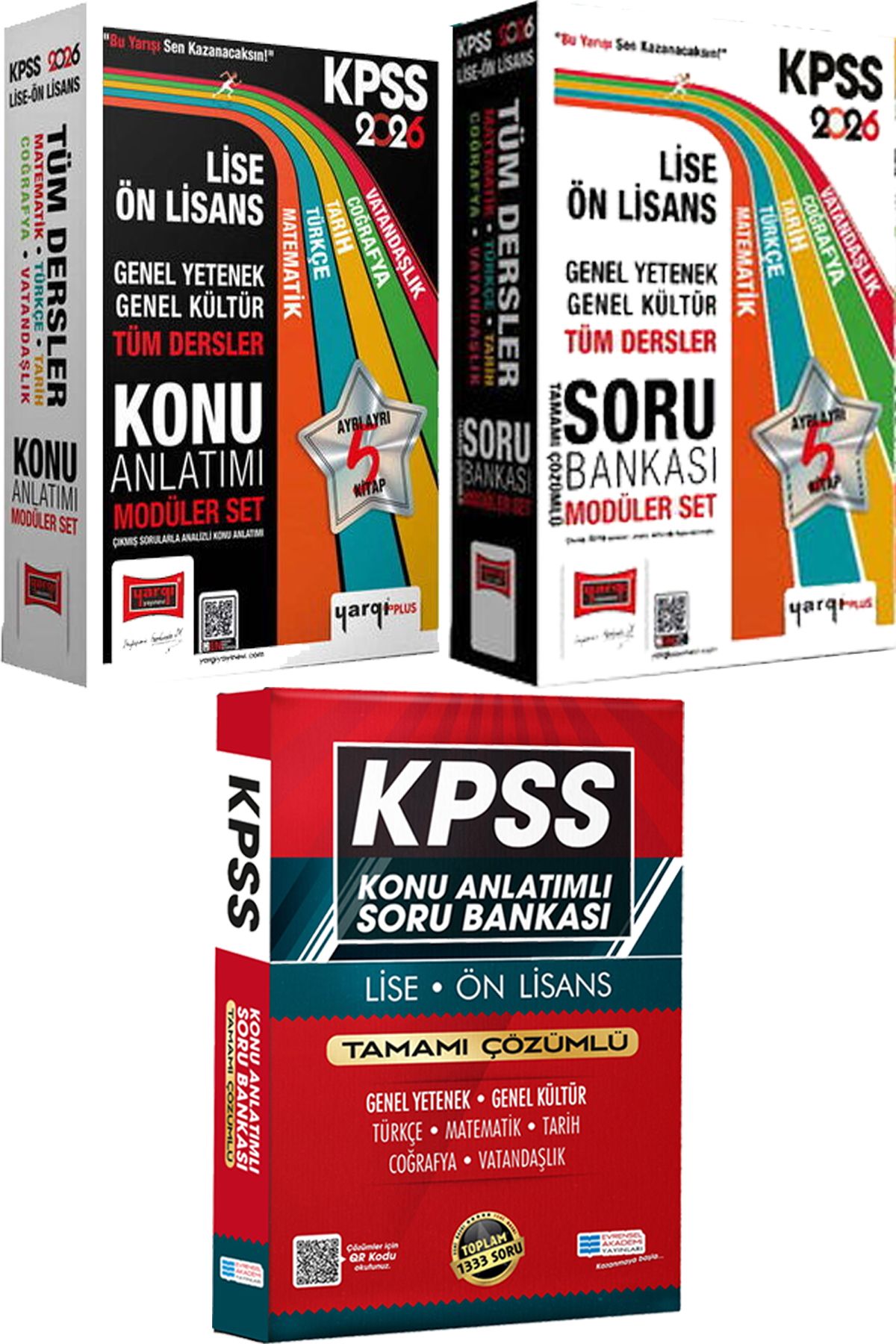 Yargı Yayınları 2026 KPSS Lise Ön Lisans Tüm Dersler Konu Modüler Set - Modüler Soru - Lise Önlisans Konu Ant. Soru