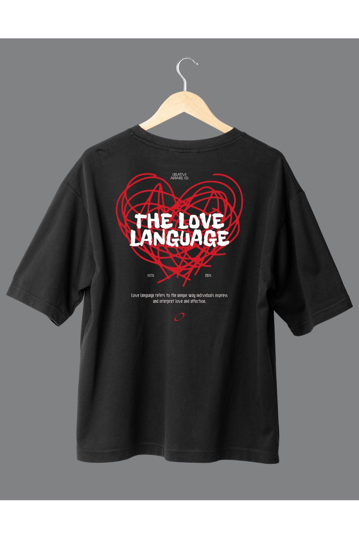 ZAFFİEL Unisex LOVE Oversize Tshirt