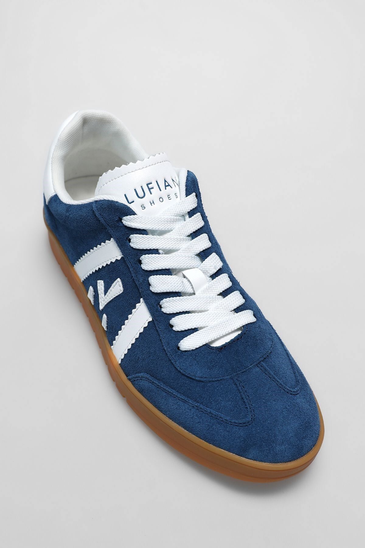 Lufian Konforlu Rahat Bağcıklı Günlük Sneaker Ayakkabı Lacivert