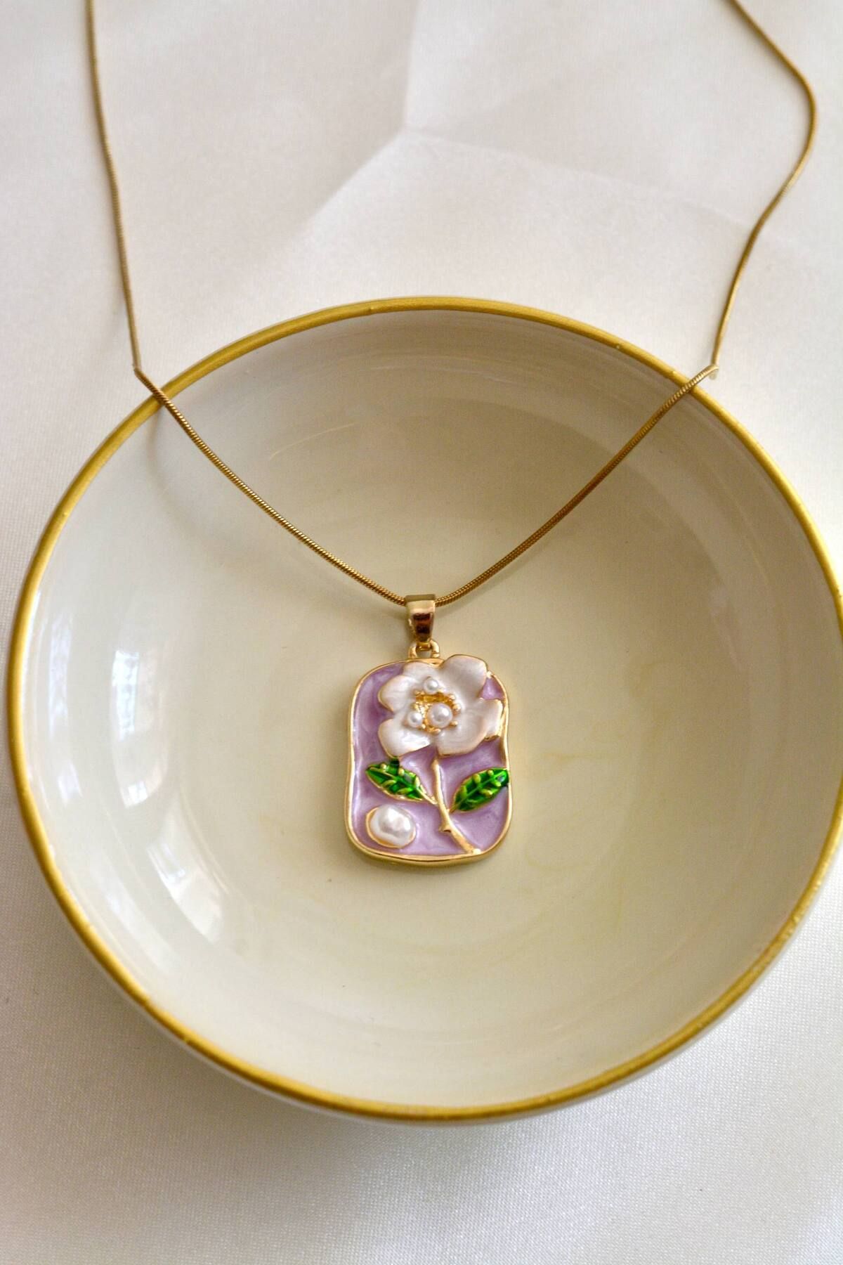 Viona Bijou 316l Çelik Özel Motif Sanat Kolye