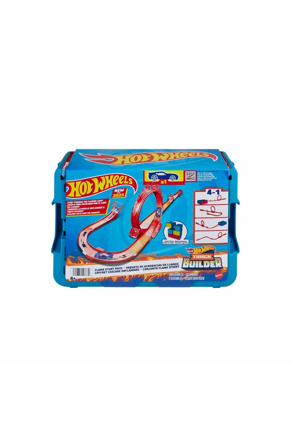 NECO TOYS Hot Whe els Track Builder Alev Temalı Akrobasi Seti HMC04