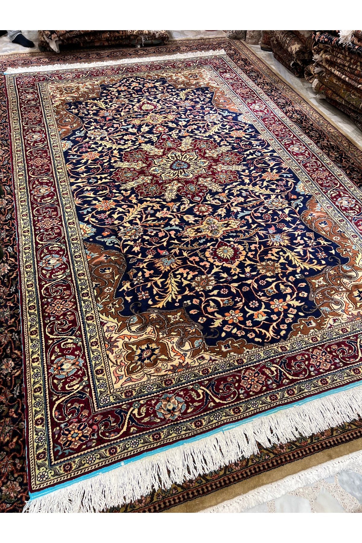 RD RAMAZAN DAĞ EL HALI SANATI El Dokuma Kayseri Hacılar Dokuması Birinci Sınıf Kalitesi Muhteşem Bir Eser Ebat 300x200