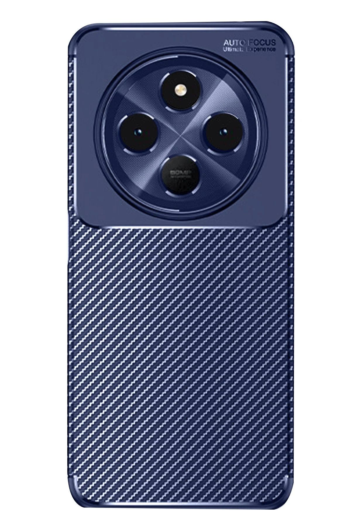 GRABONO Xiaomi Redmi 14C 4G Kılıf Karbon Fiber Görünümlü Ultra İnce Premium Carbon Case