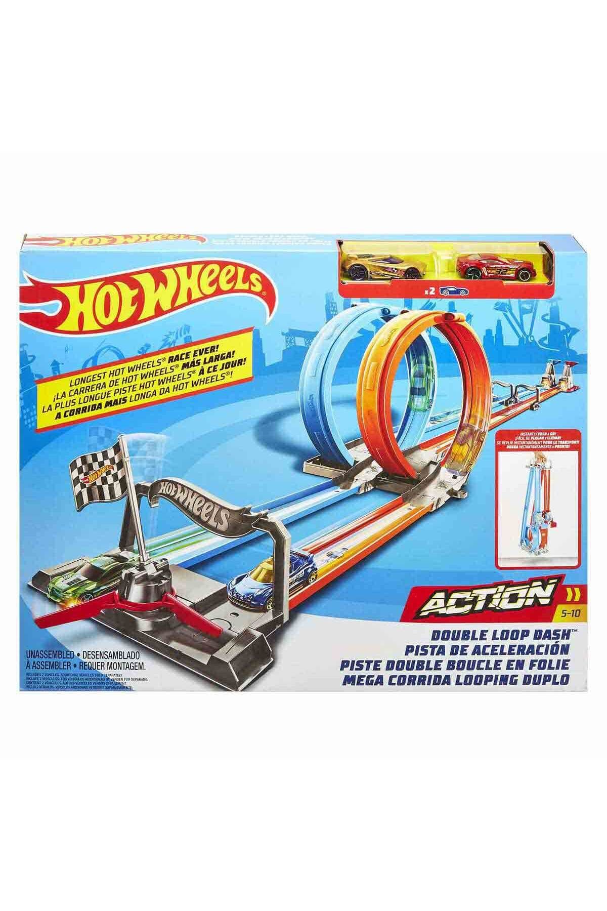 NECO TOYS Hot Whe els Çift Çemberde Depar Pist Seti