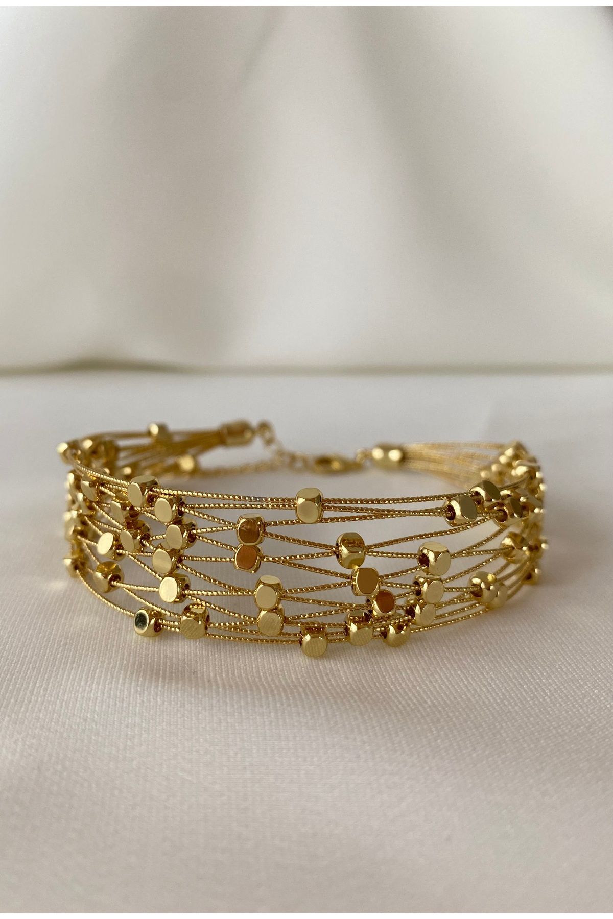 Store Çoklu Görünümlü Gold Bileklik