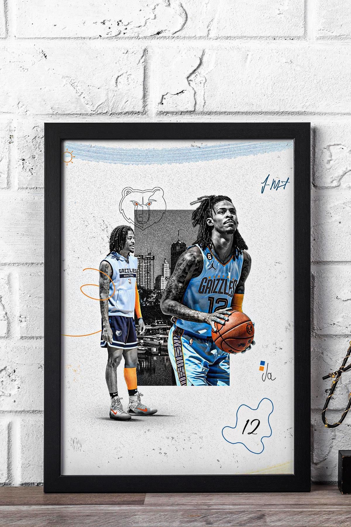 Saturn Ja Morant Çerçeveli Tablo - Basketbol NBA Posteri Tablo