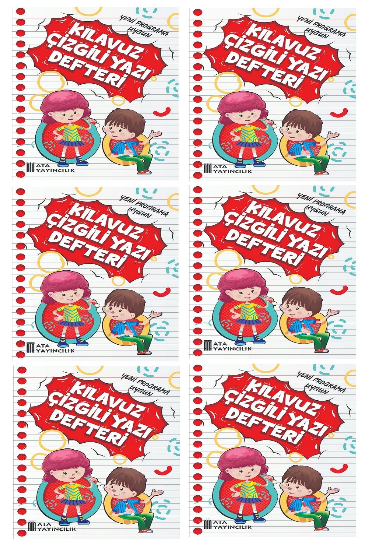Ata Yayıncılık 1. Sınıf Yeni Müfredata Uygun Yazı Defteri Küçük Boy (6 Adet)