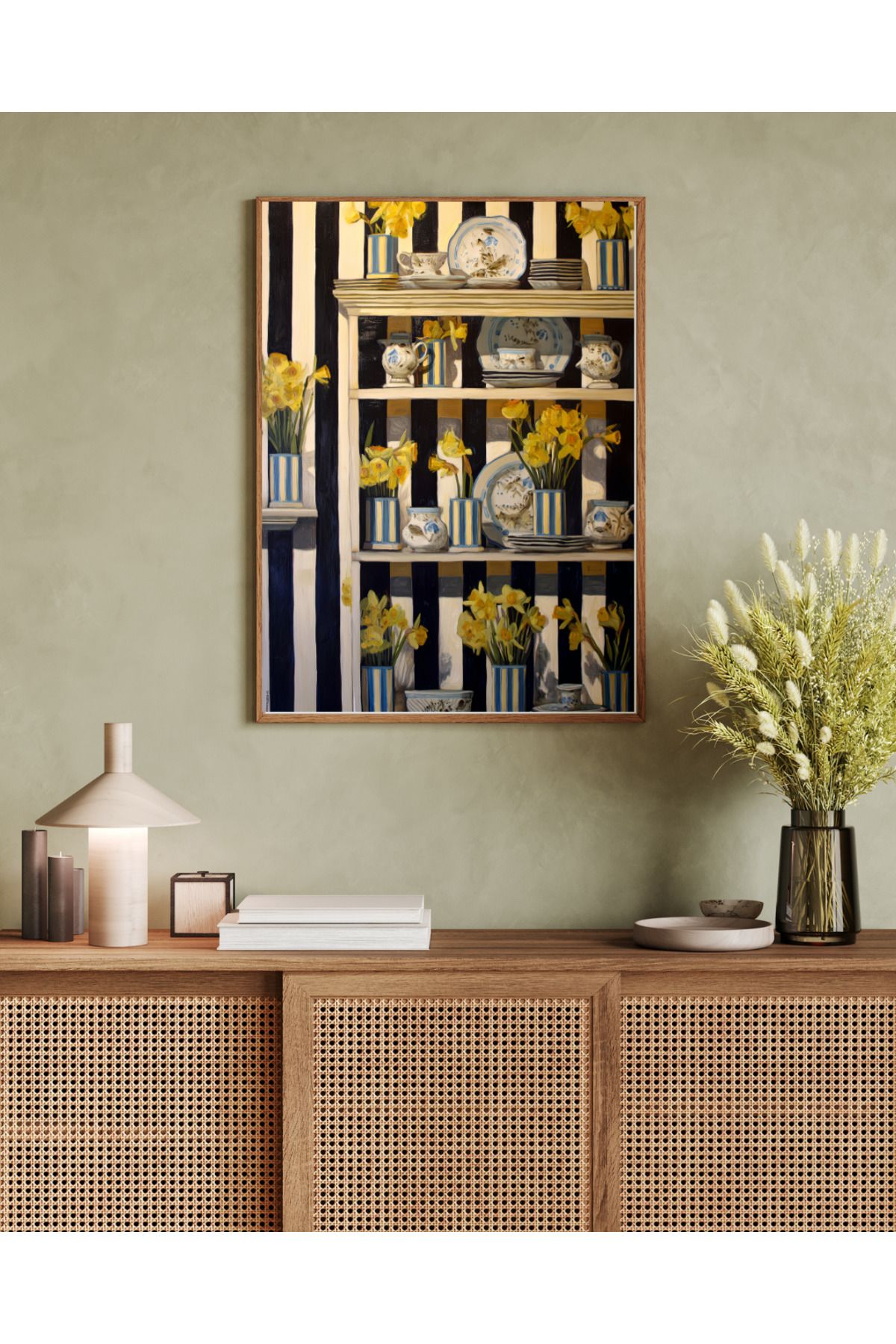 woodhomeworks tek parça salon ofis dekor tablo