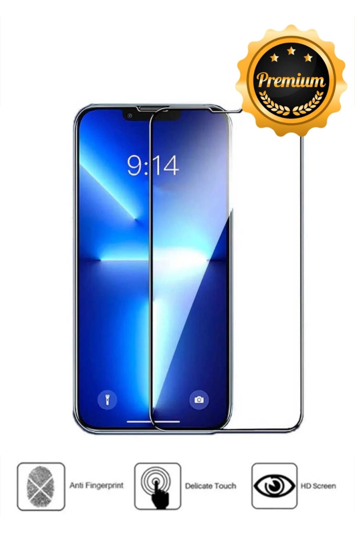 PeraNova Özel Seri Iphone 15 Uyumlu Kırılmaz Cam Nano Tam Koruma Modeli Temperli Ekran Koruyucu