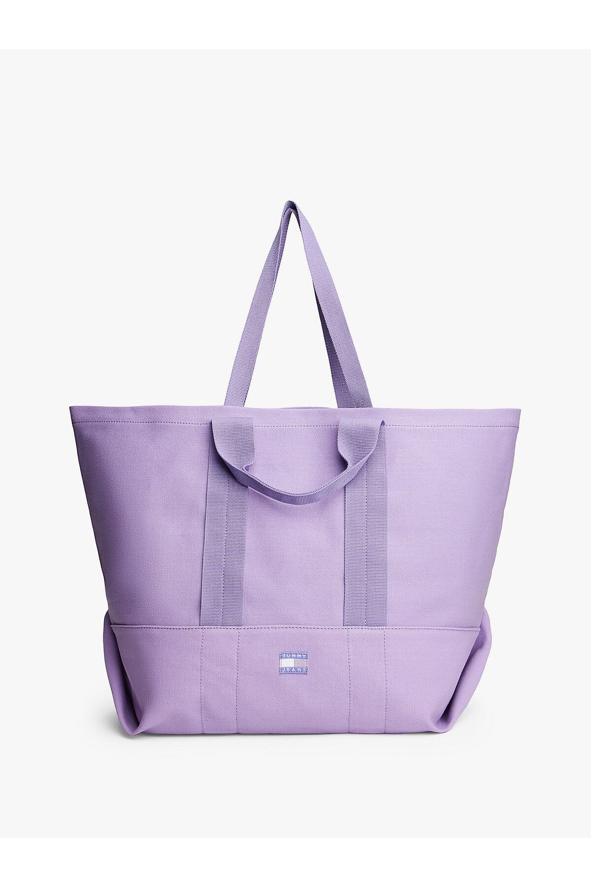 Tommy Hilfiger Tonal Logo Canvas Tote Bag