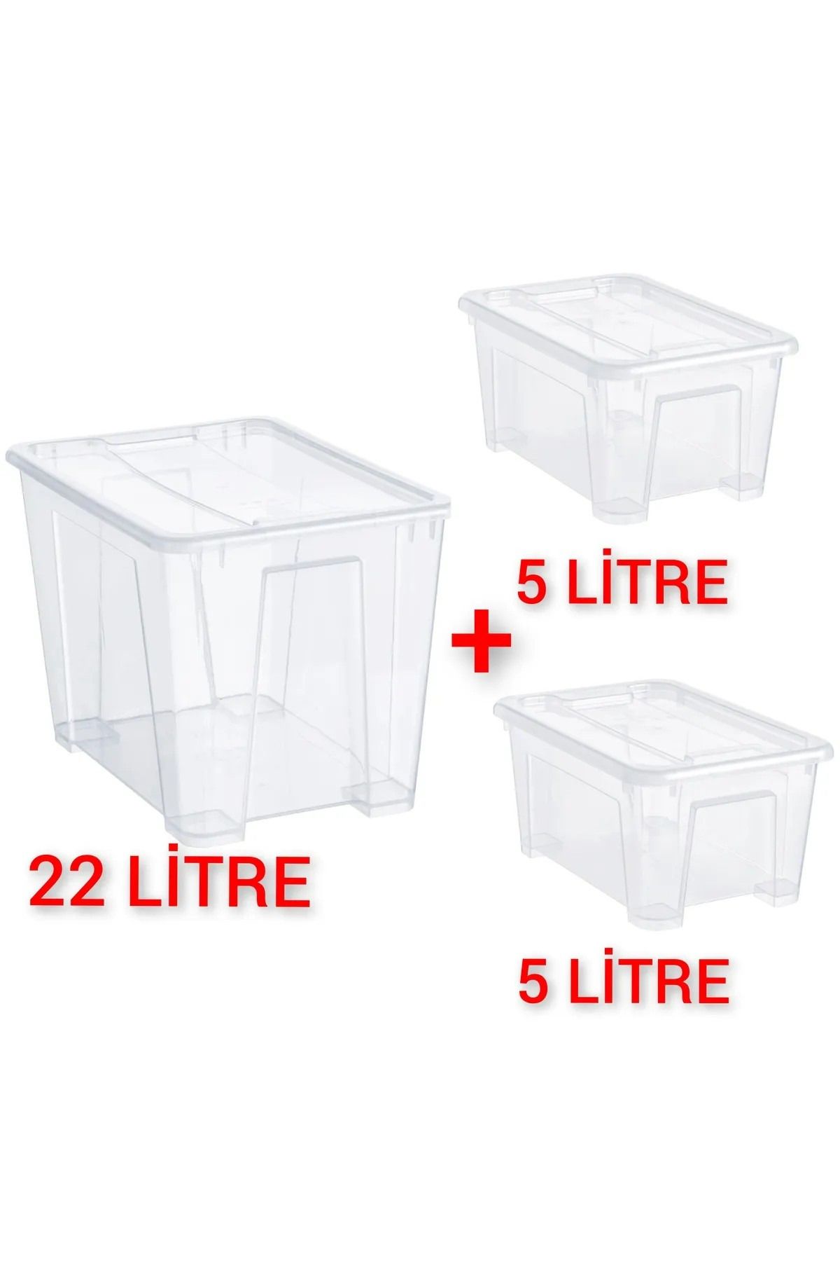 IKEA Quality Saklama Kutu Seti 1 Adet 39X28X28 CM VE 2 Adet 28X20X14 CM