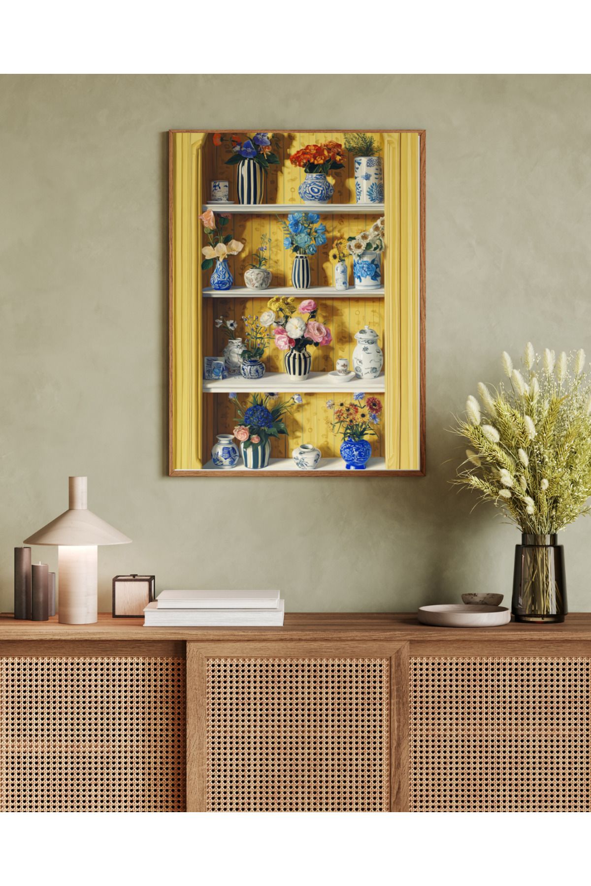 woodhomeworks tek parça salon ofis dekor tablo