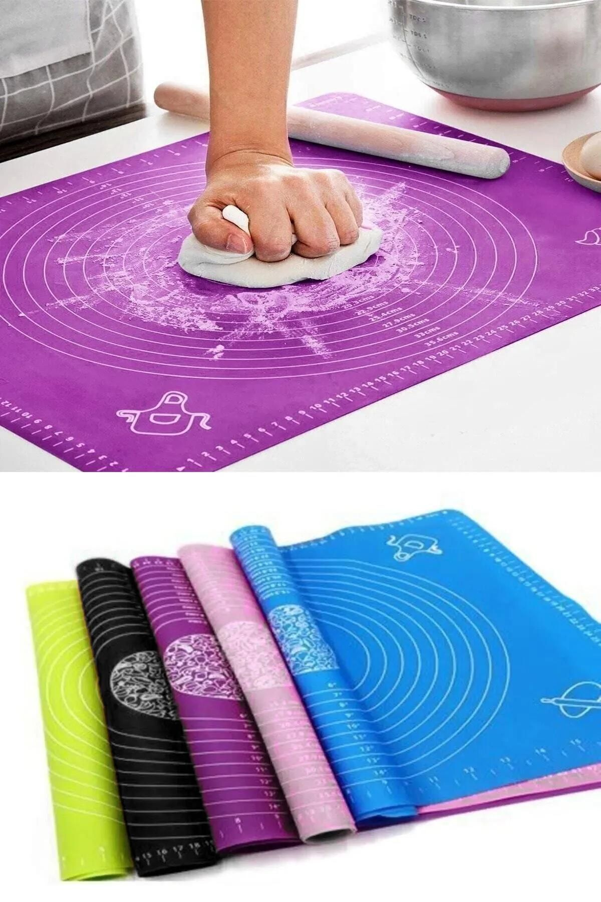 imka Silikon Mutfak Hamur Açma Matı (60*45 Cm) + Çok Fonksiyonlu Rende Küçük Boy Sebze Doğrayıcı