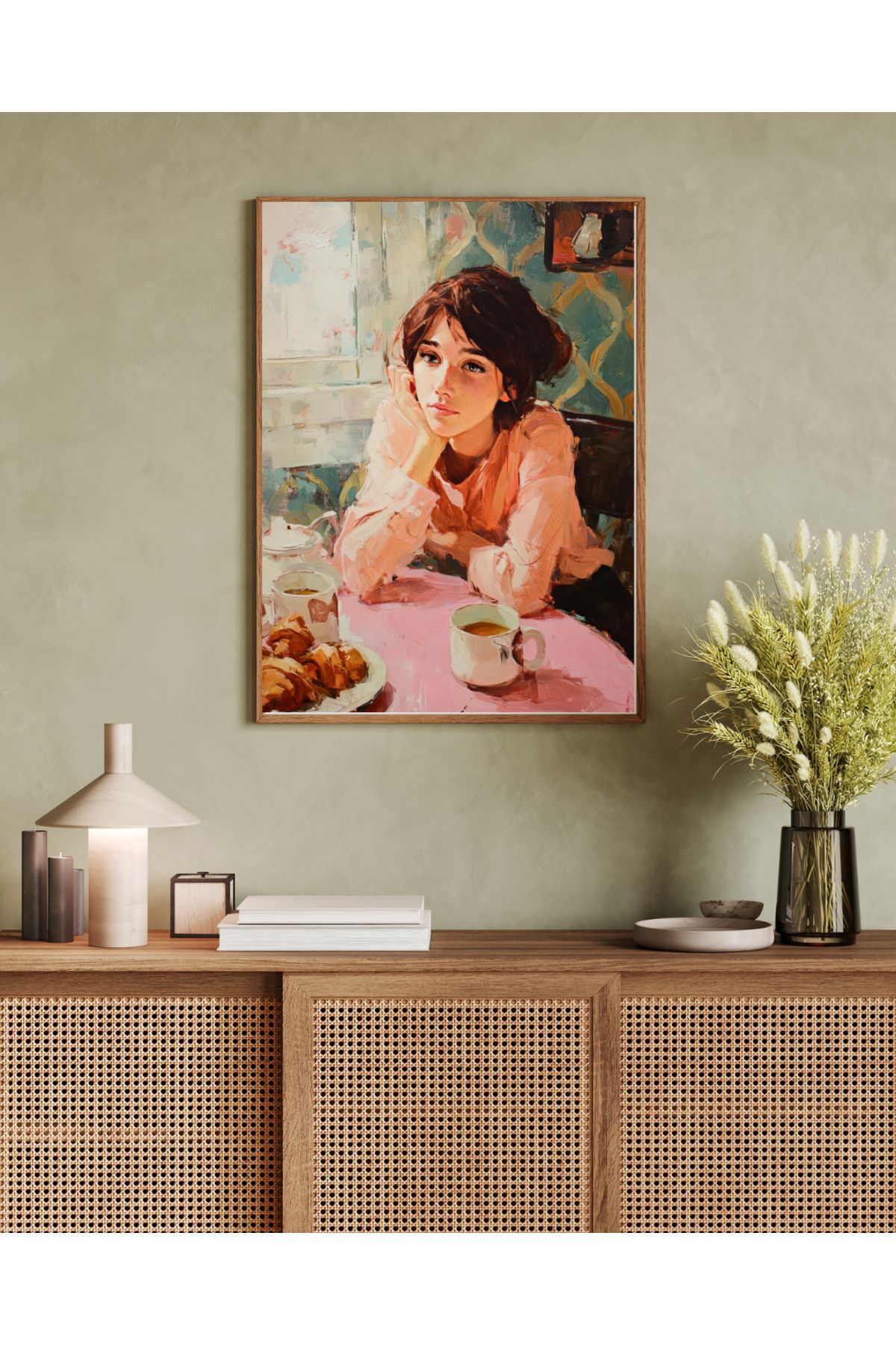 woodhomeworks tek parça salon ofis dekor tablo