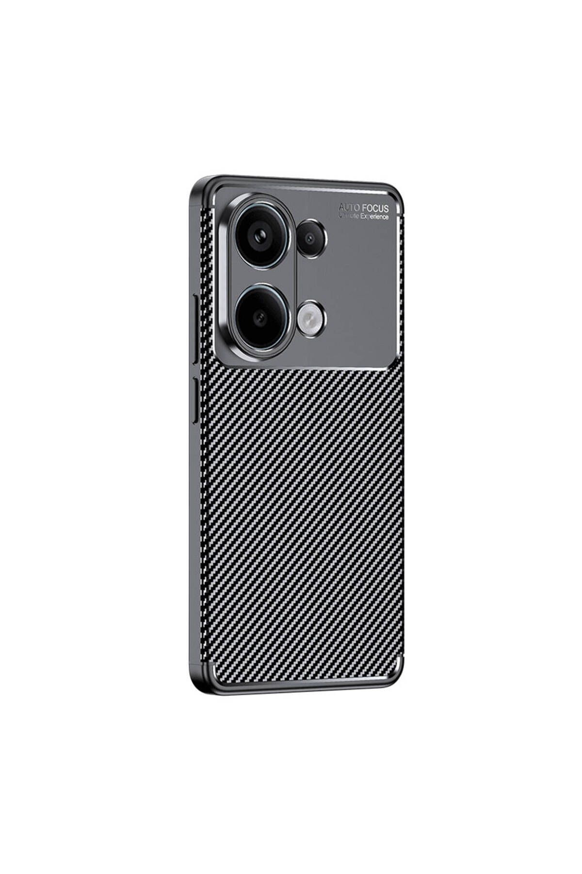 GRABONO Xiaomi Redmi Note 13 Pro 4G Kılıf Karbon Fiber Görünümlü Ultra İnce Premium Carbon Case