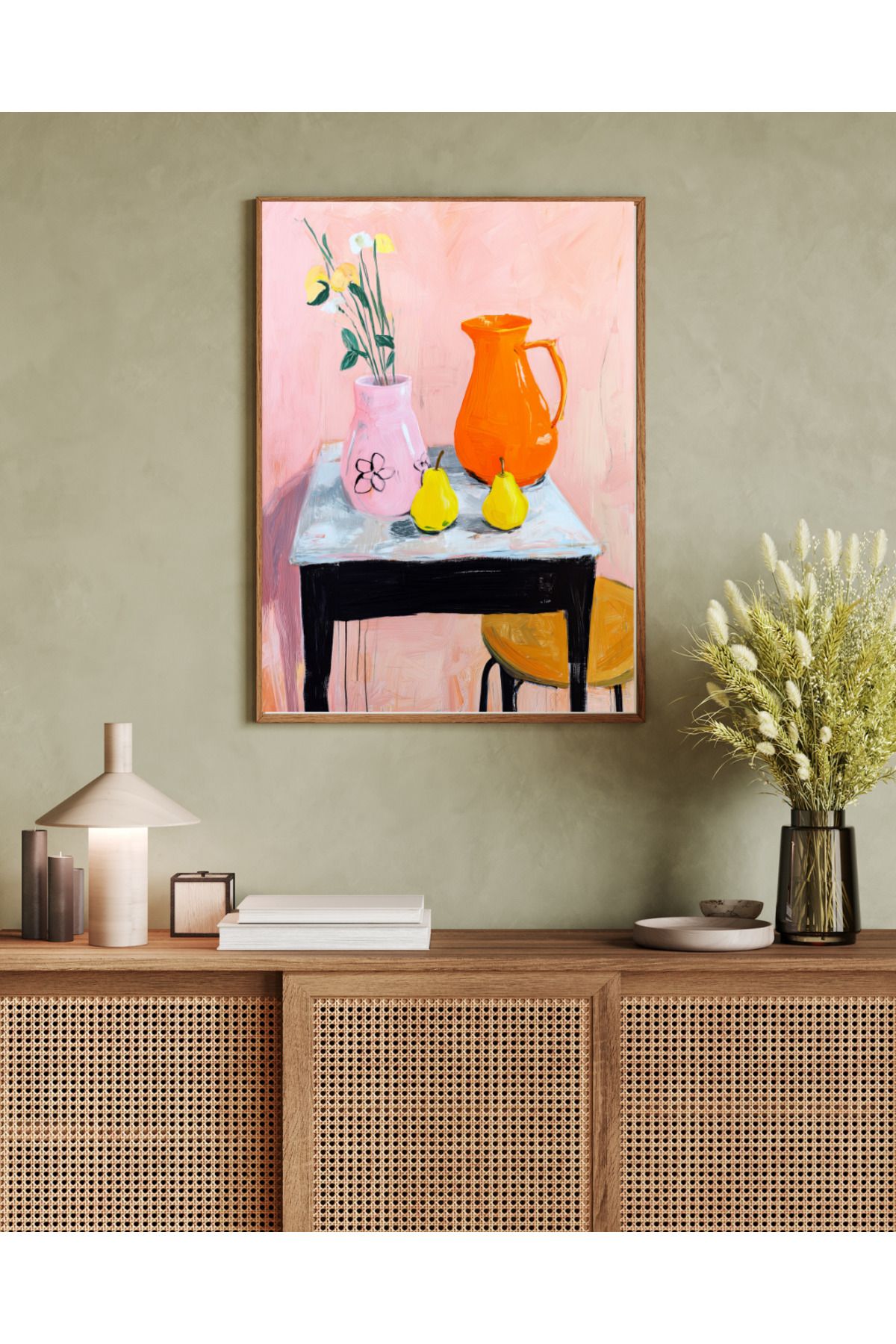 woodhomeworks tek parça salon ofis dekor tablo