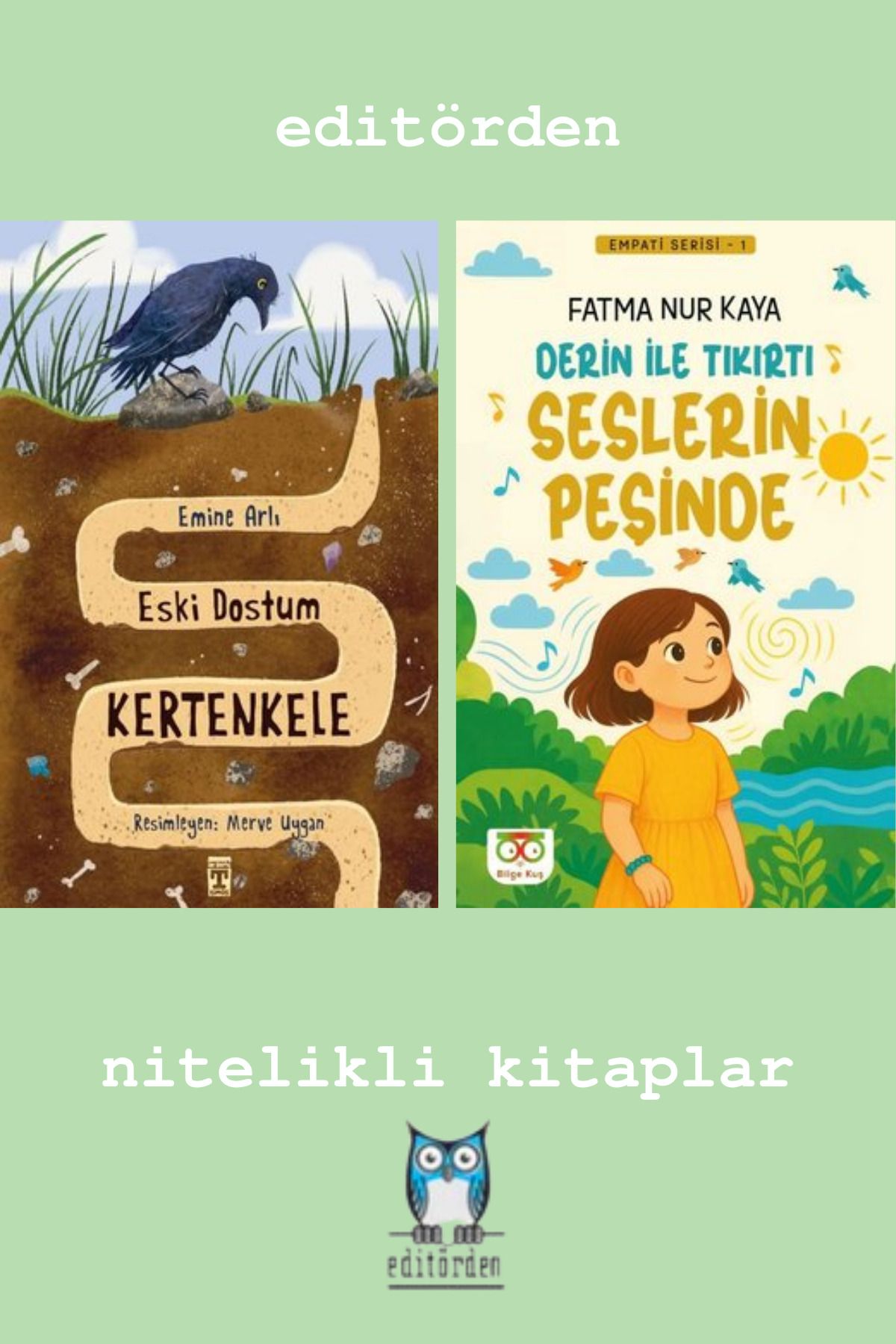 Bilge Kuş Yayınları Eski Dostum Kertenkele - Derin İle Tıkırtı Seslerin Peşinde