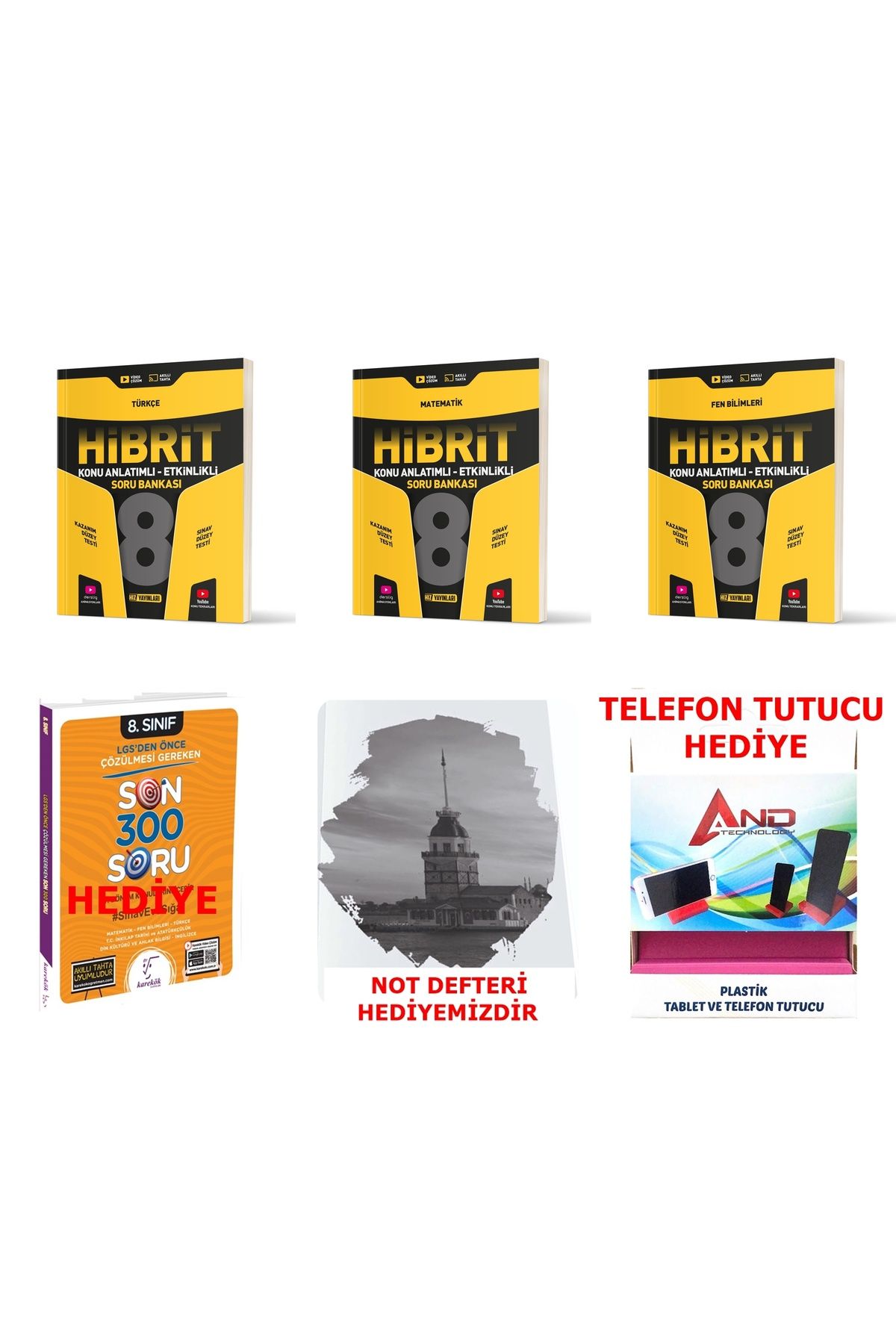 Hız Yayınları 2025-2026 Müfredat 8 Sınıf.LGS T-M-F (Başlangıç-Orta Düzey)Hibrit Konu Ve Etkinlikli Soru Set