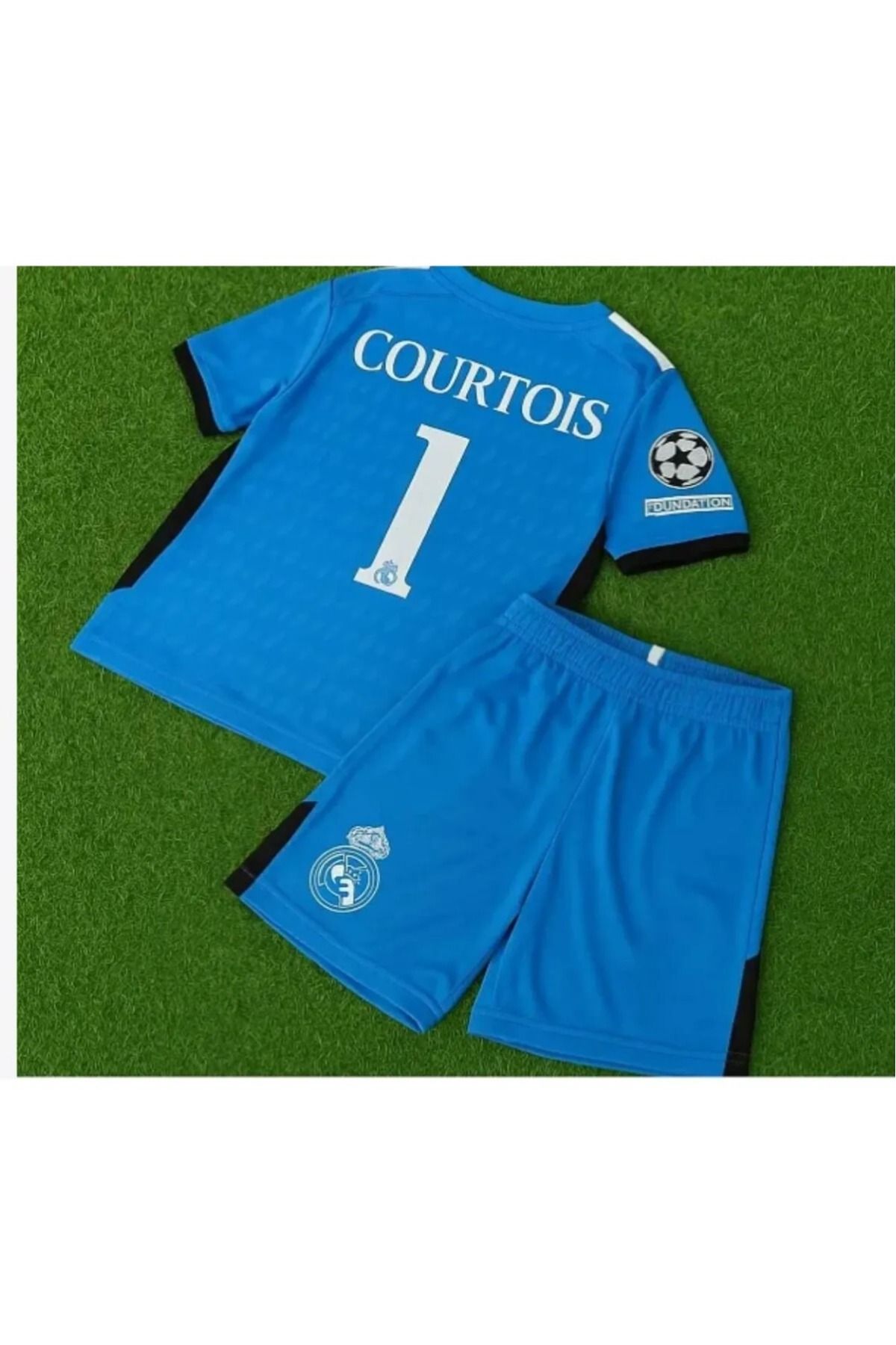 BARBITOS Real Madridd 2022/23 Sezonu Thibaut Courtois Kaleci Çocuk Forması