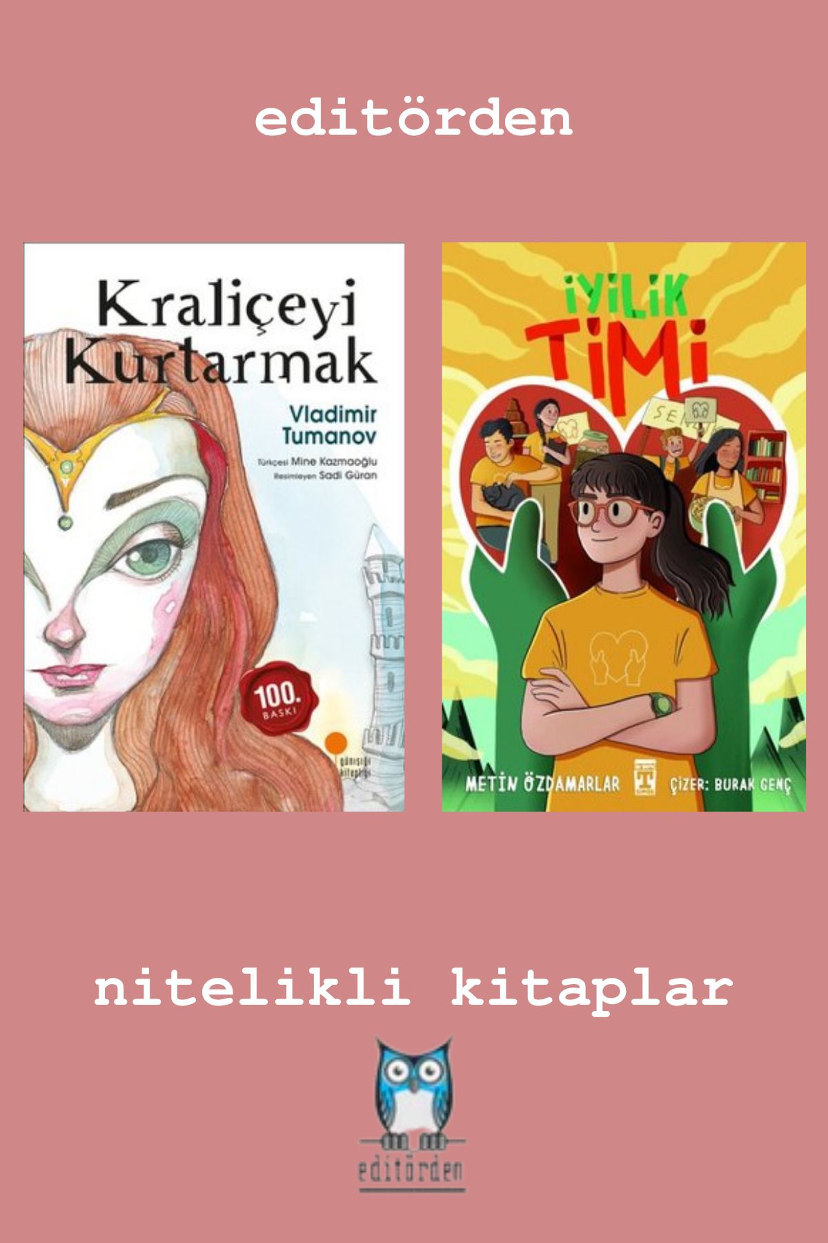 Bilge Kuş Yayınları Kraliçeyi Kurtarmak – İyilik Timi / Metin Özdamarlar