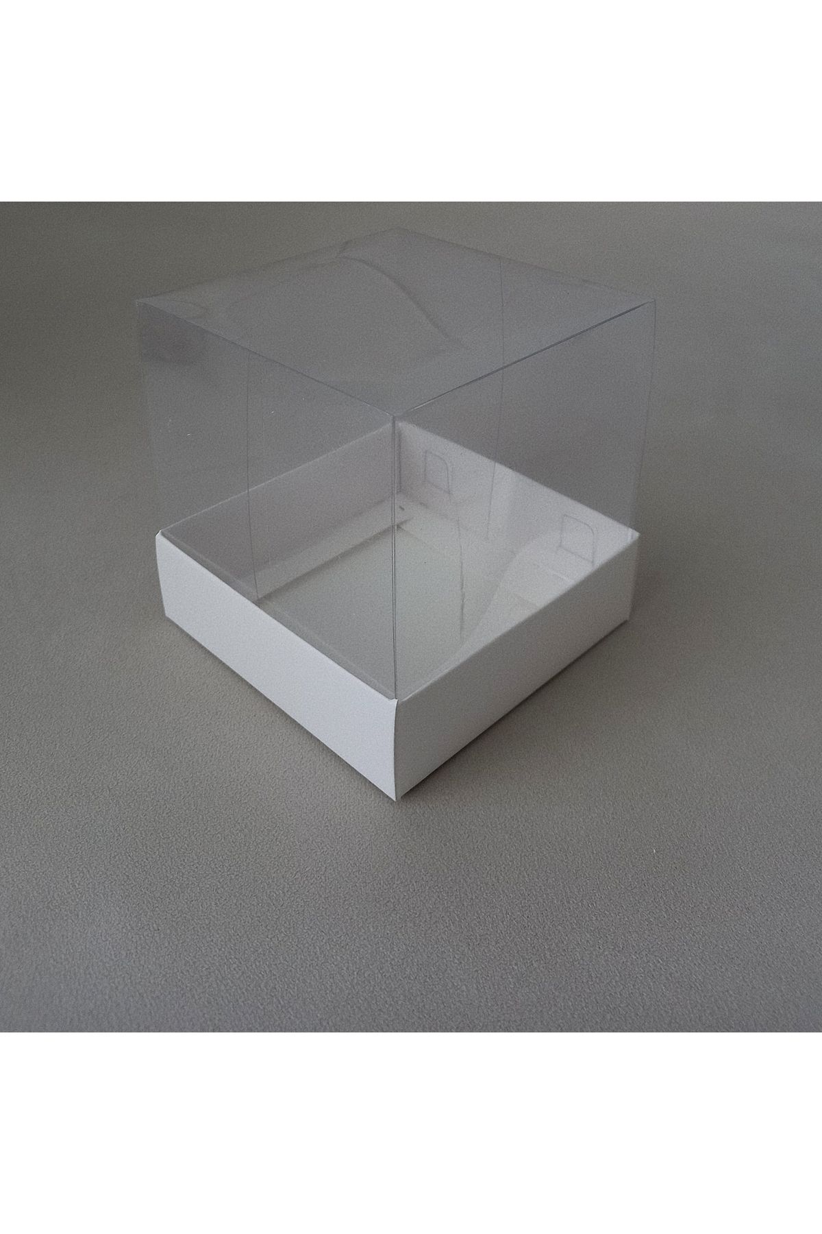 BOXSTATION 10x10x10 Asetat Kapaklı Kutu 5 Adet