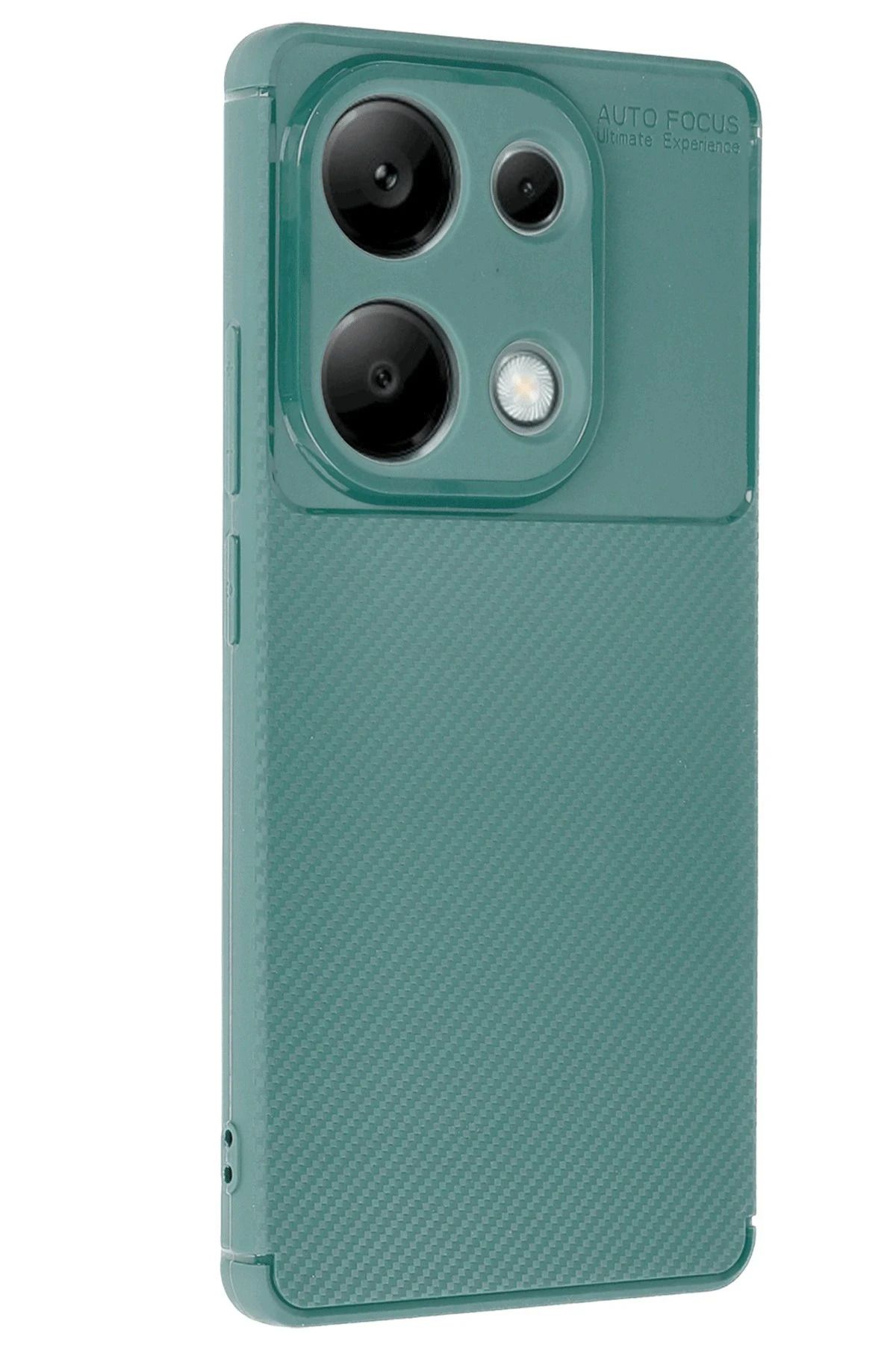 GRABONO Xiaomi Redmi Note 13 Pro 4G Kılıf Karbon Fiber Görünümlü Ultra İnce Premium Carbon Case