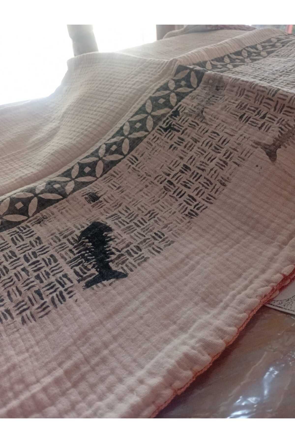 CUNDART STUDİO Muslin Baskılı Pareolar ( Cundart Studio® Stampalarımız Ile Desenlendirilmiştir)(90X155 CM)