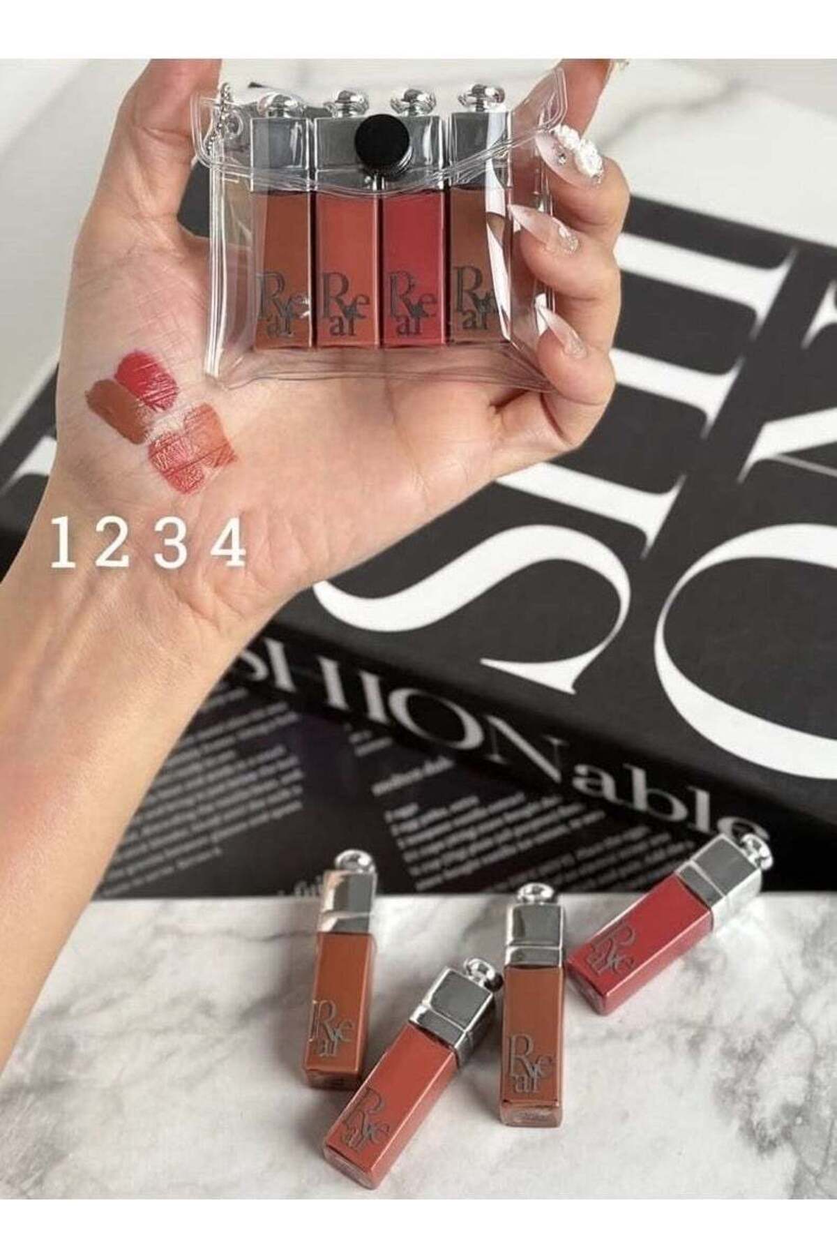 real beauty مجموعة أحمر الشفاه كولورستاي - 12 ألوان حجم صغير ميني