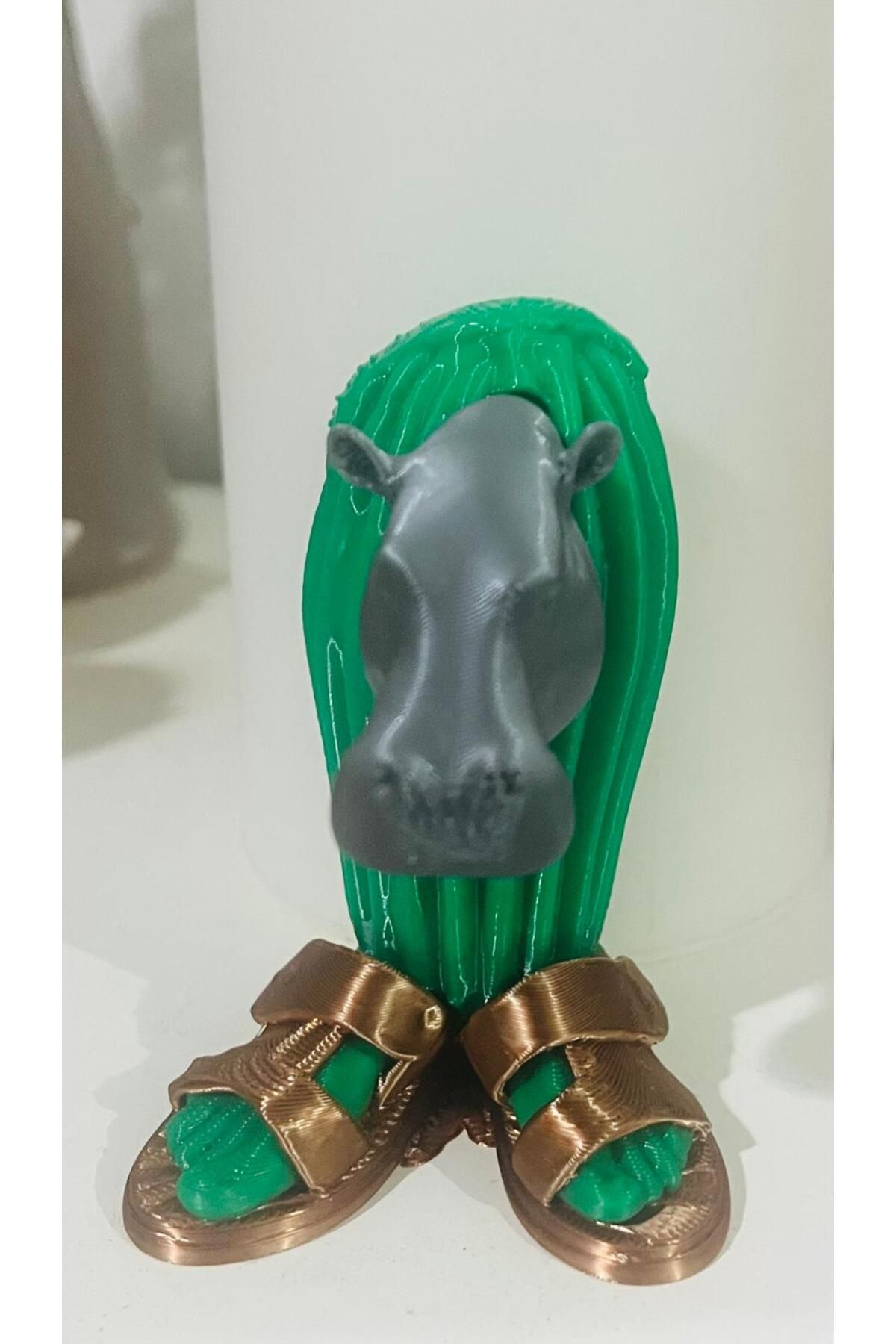 3D Hippopotamus Cactus Figür 8cm Italian Brainrot