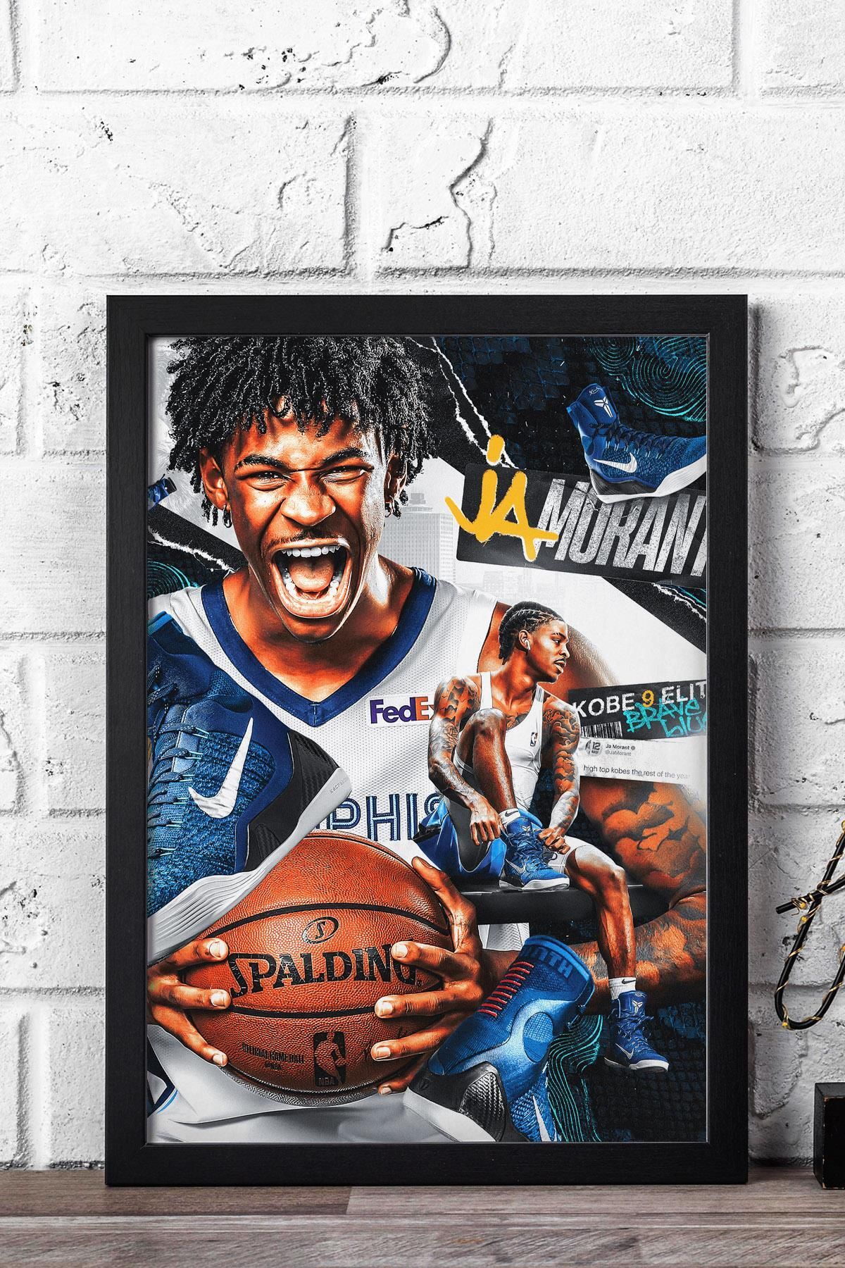 Saturn Ja Morant Çerçeveli Tablo - Basketbol NBA Posteri Tablo