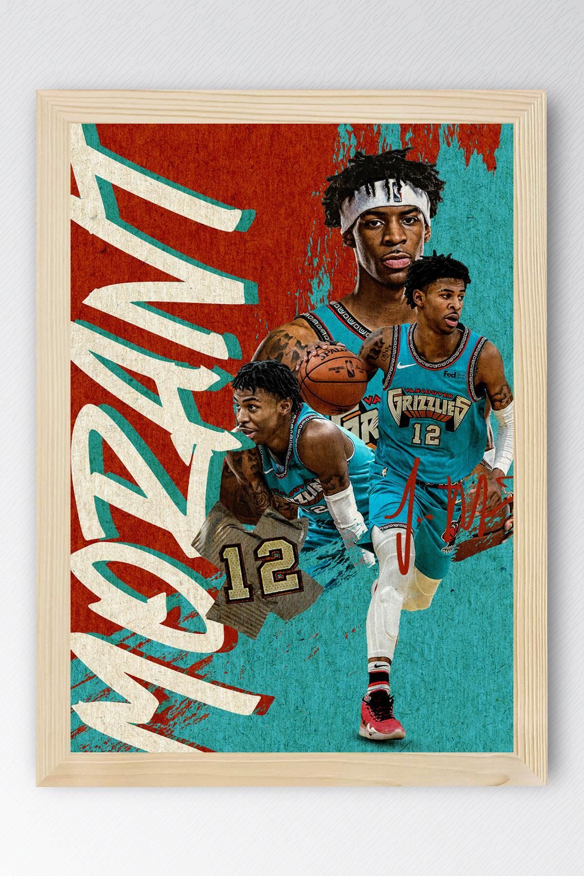 Saturn Ja Morant Çerçeveli Tablo - Basketbol NBA Posteri Tablo