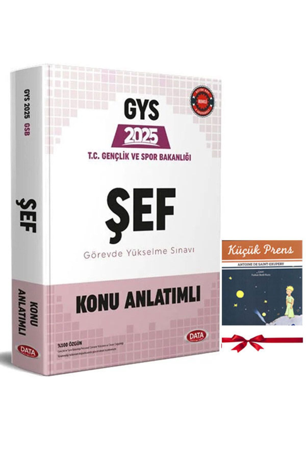Data Yayınları 2025 GYS Gençlik ve Spor Bakanlığı ŞEF Görevde Yükselme Sınavı Hazırlık Kitabı Renkli