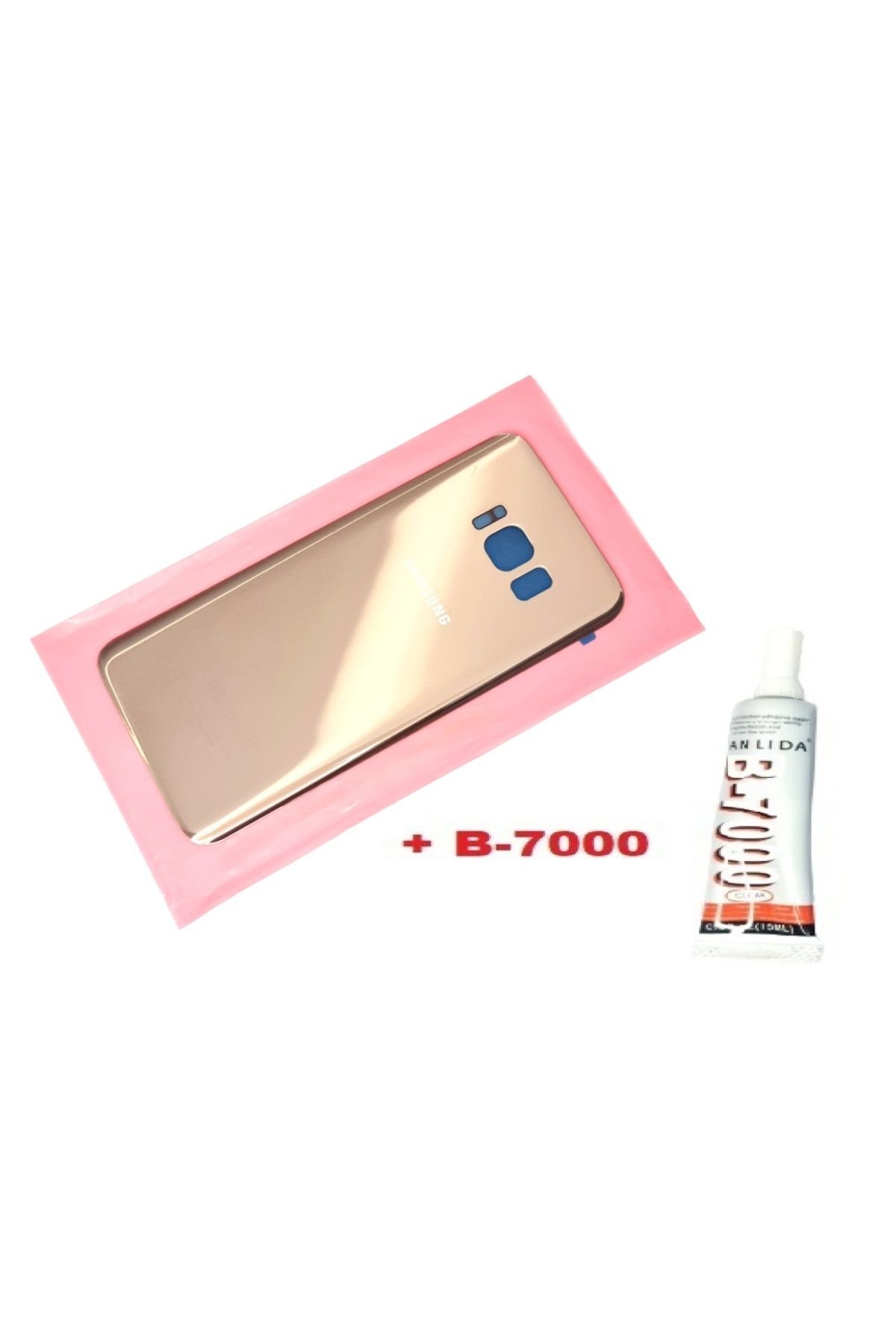 indirimplus Samsung Galaxy S8 Arka Pil Batarya Kapağı (CAM+B 7000) GOLD