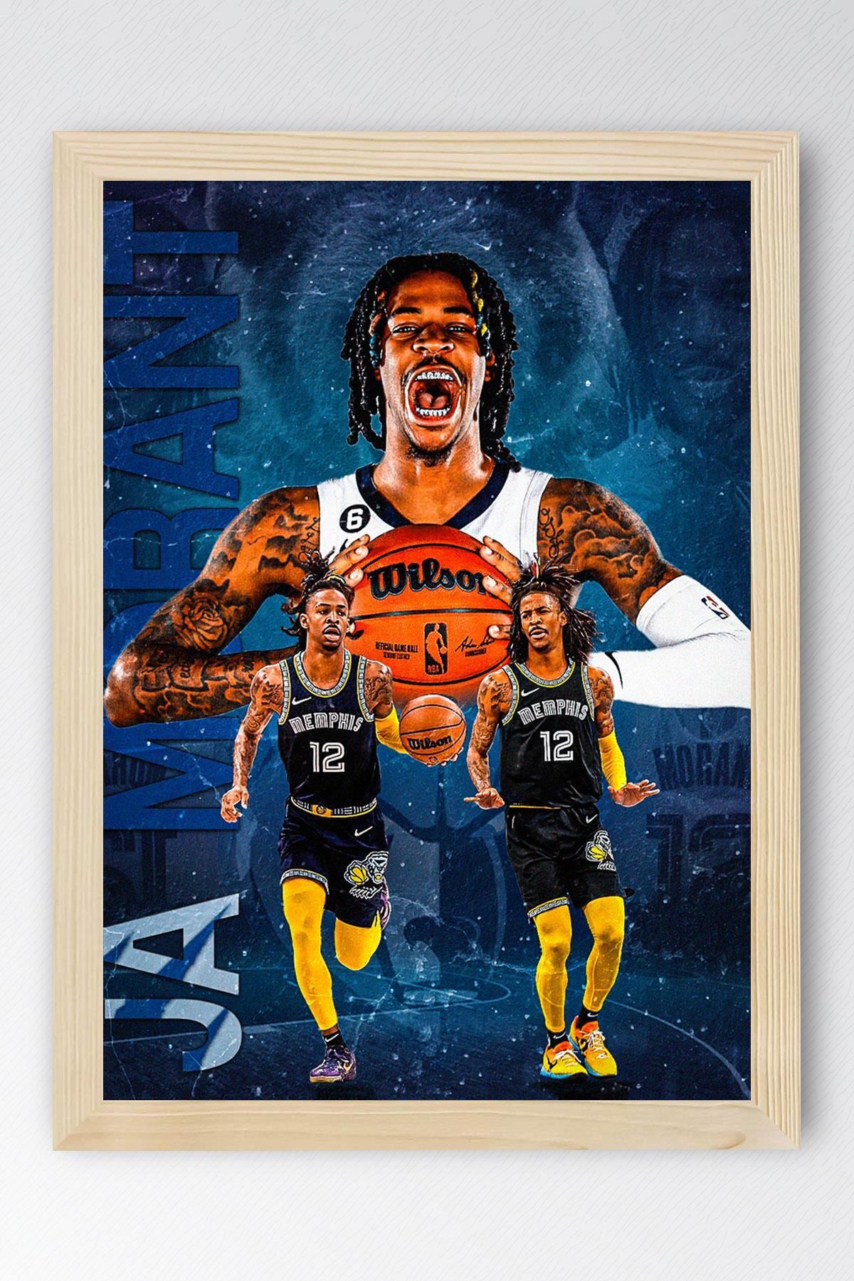 Saturn Ja Morant Çerçeveli Tablo - Basketbol NBA Posteri Tablo