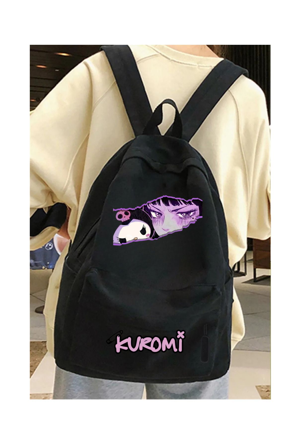 Toum Kuromi Baskılı Sırt Okul Çantası