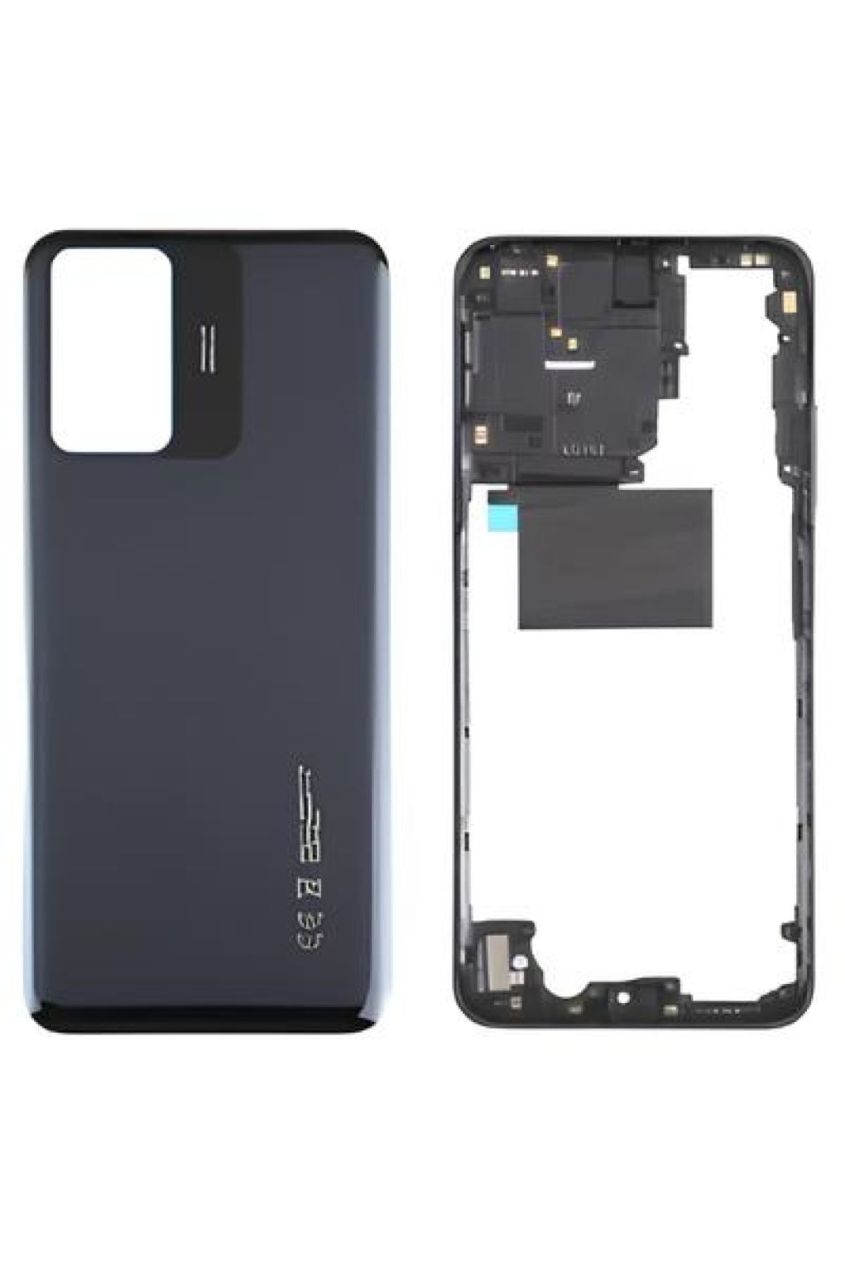 indirimplus Xiaomi Redmi Note 12S Kasa Arka Kapak FULL Takım SİYAH