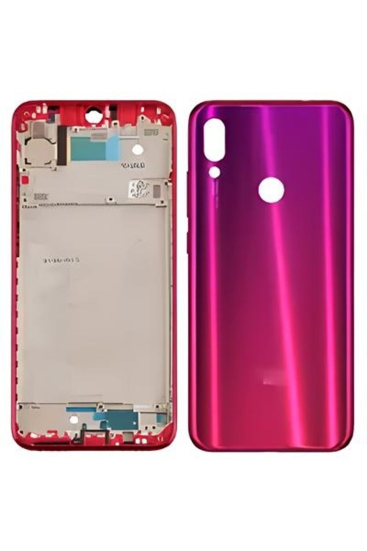 indirimplus Xiaomi Redmi Note 7 Kasa Arka Kapak FULL Takım KIRMIZI