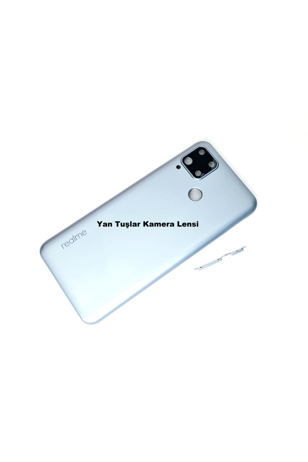 indirimplus Oppo Realme C15 Kasa Arka Pil Batarya Kapağı GRİ