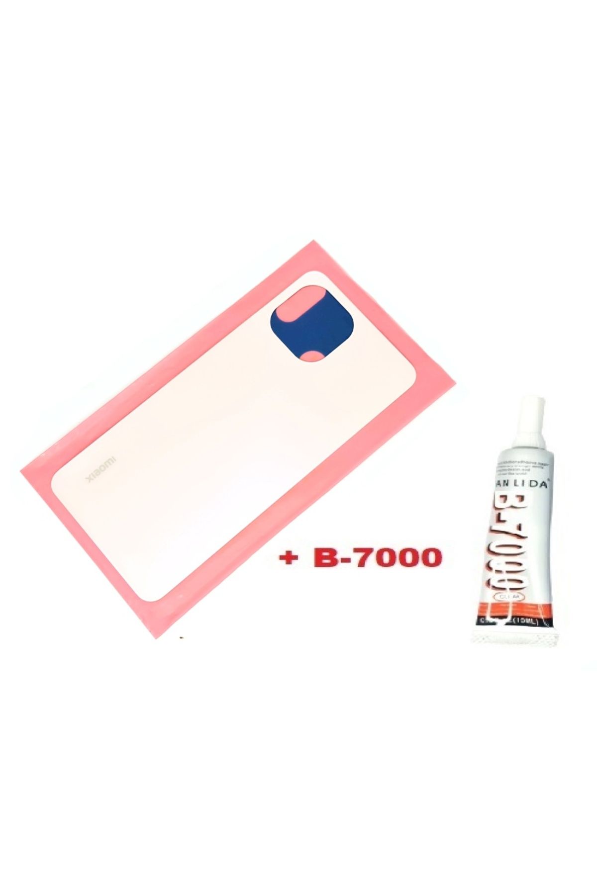 indirimplus Xiaomi Mİ 11 Lite Arka Kapak Batarya Pil Kapağı (CAM+B 7000) PEMBE