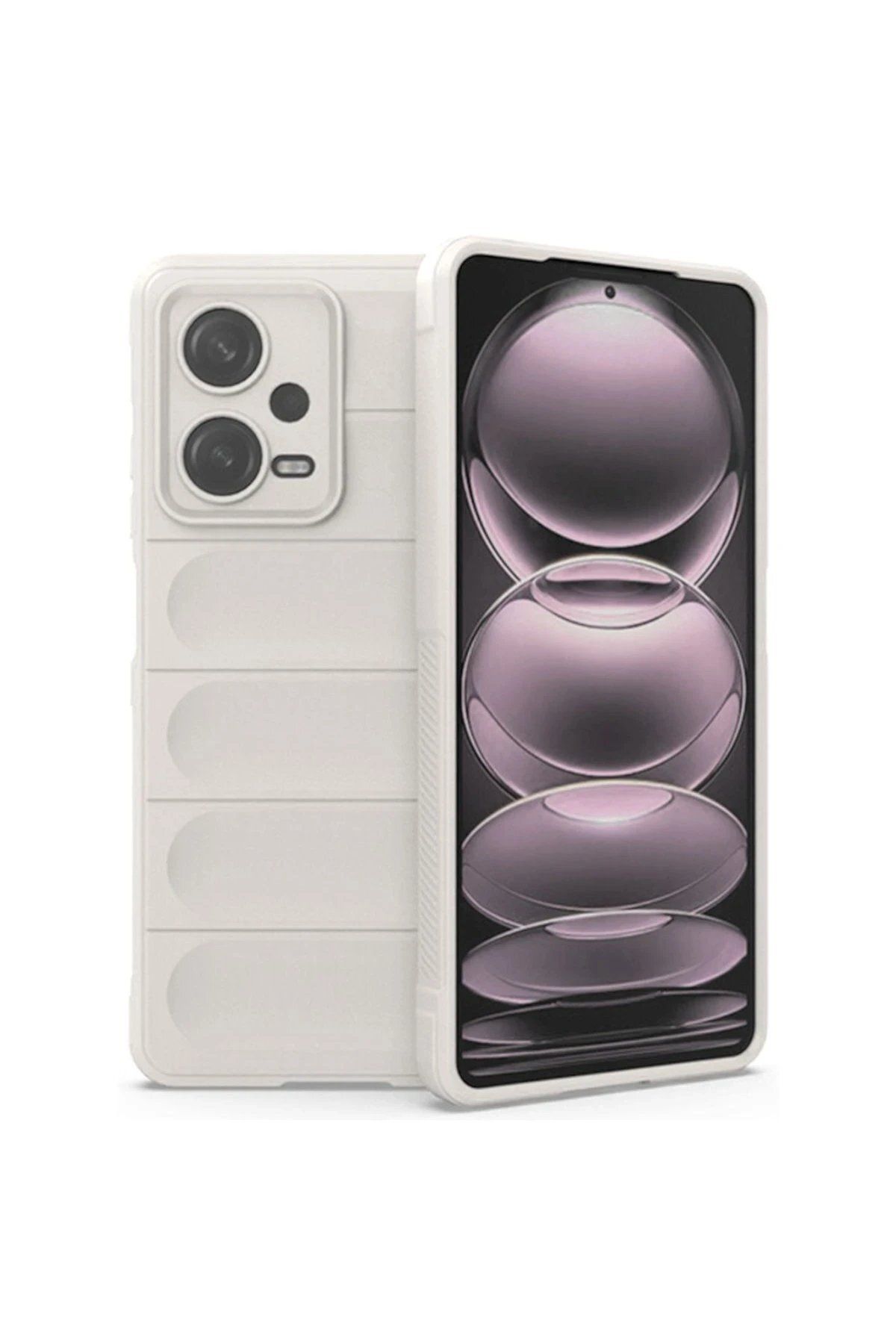 Toptan Bulurum Xiaomi Redmi Note 12 4G Kılıf Optimum Silikon - Krem