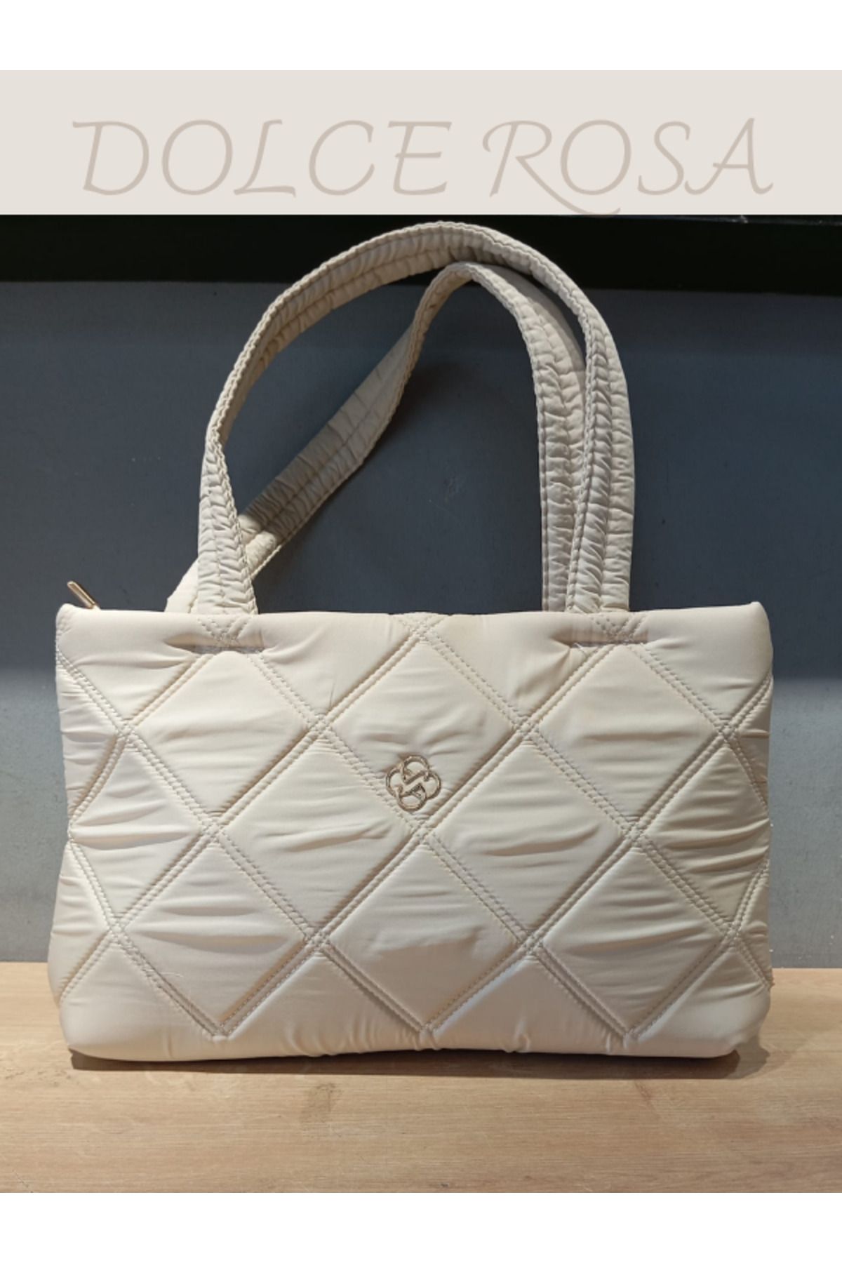 Dolce Rosa Kadın Kumaş Omuz Ve El Çantası Yeni Sezon Lüx Model 40x25