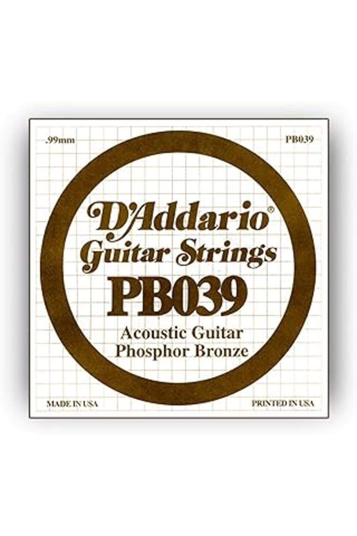 Qedii D'Addario Pb039 Akustik Tek Tel, Fosfor Bronz Tel, (La)