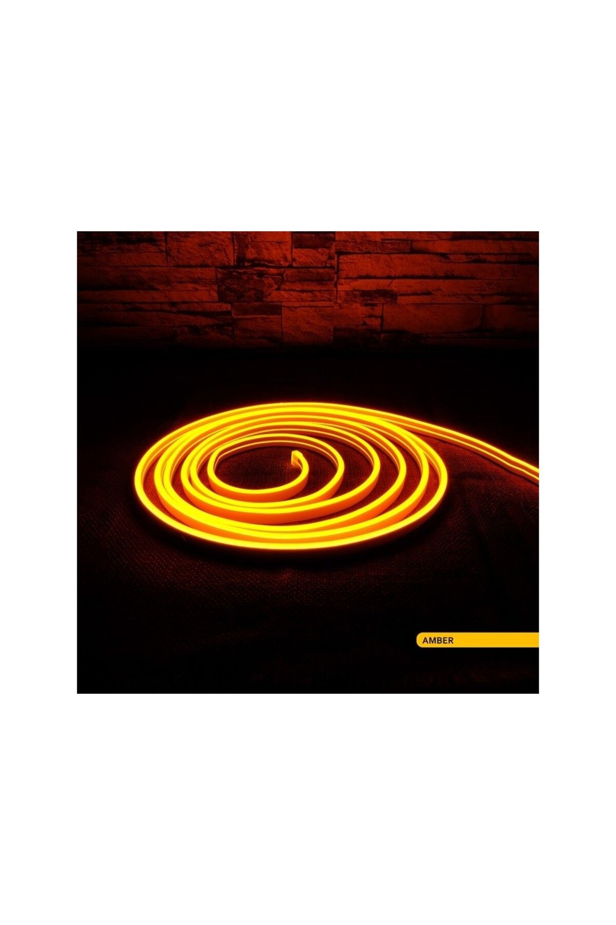 Noas Neon Amber Işık Hortum Led 12V ( 5 Metre ) Dış Mekan