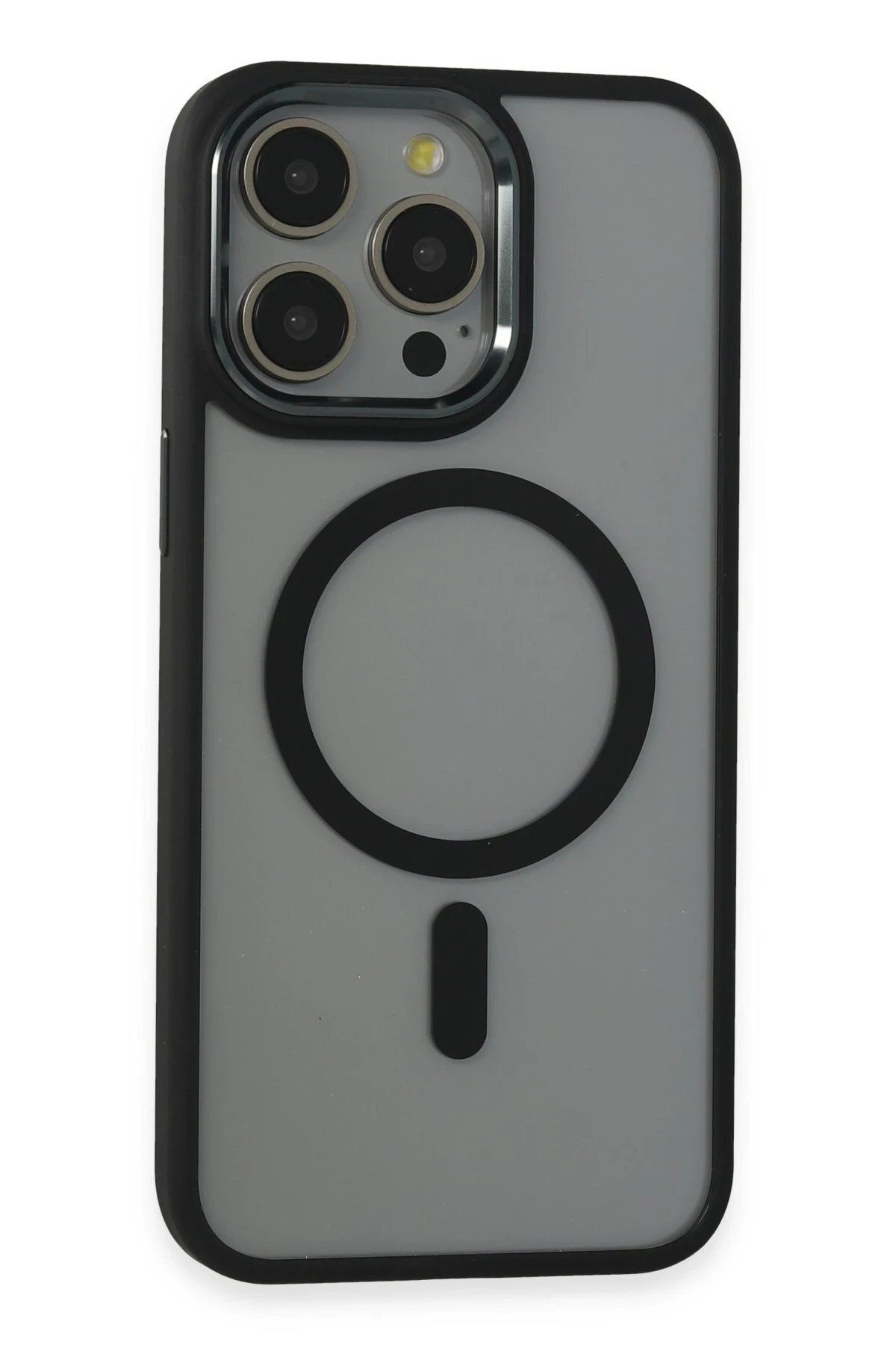 Toptan Bulurum iPhone 15 Pro Max Kılıf Room Magneticsafe Silikon - Siyah