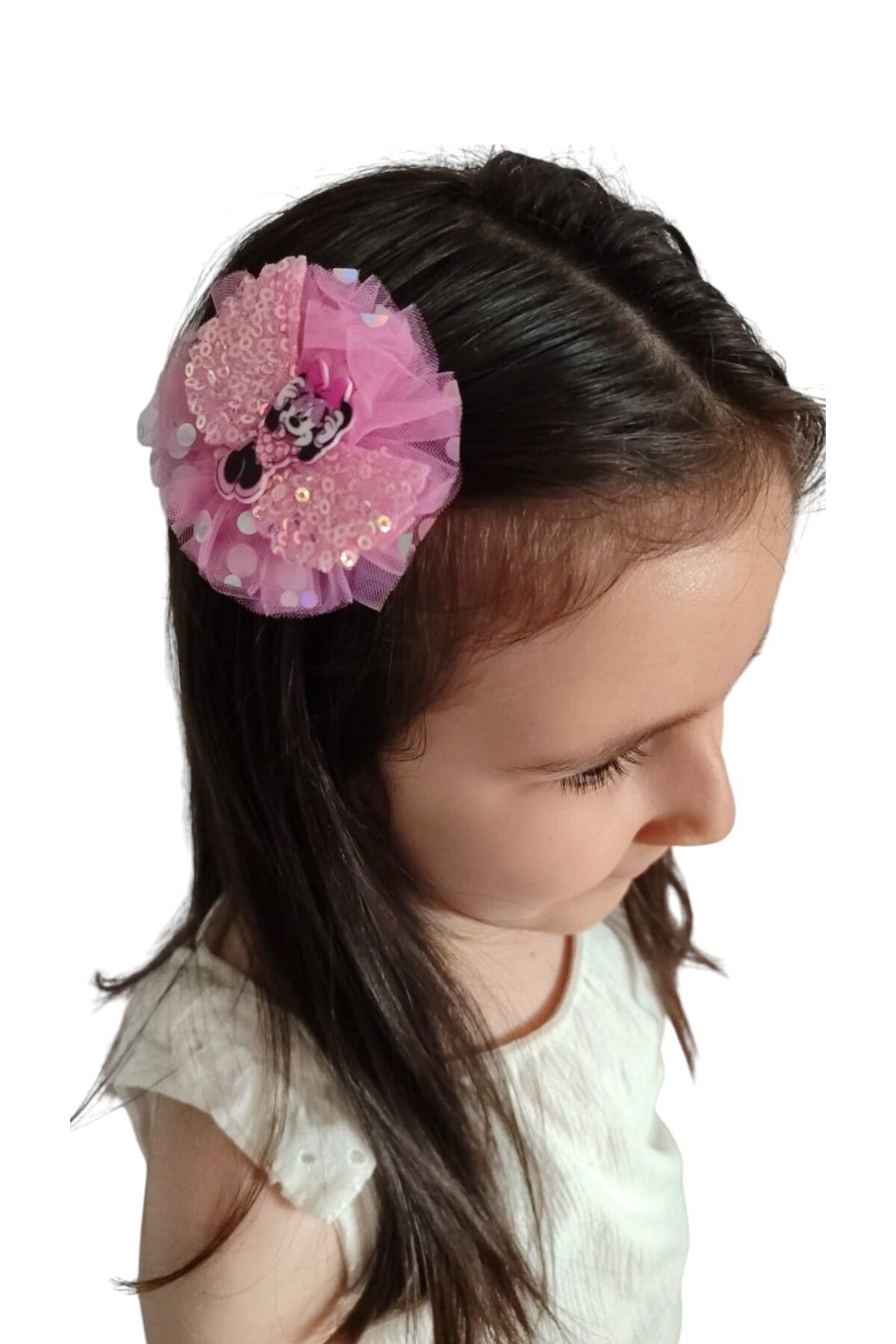 FAMEMUS ACCESSORY Tül Melek Kanadı Mickey Mouse Figürlü Karışık Renk Çocuk Pens Toka